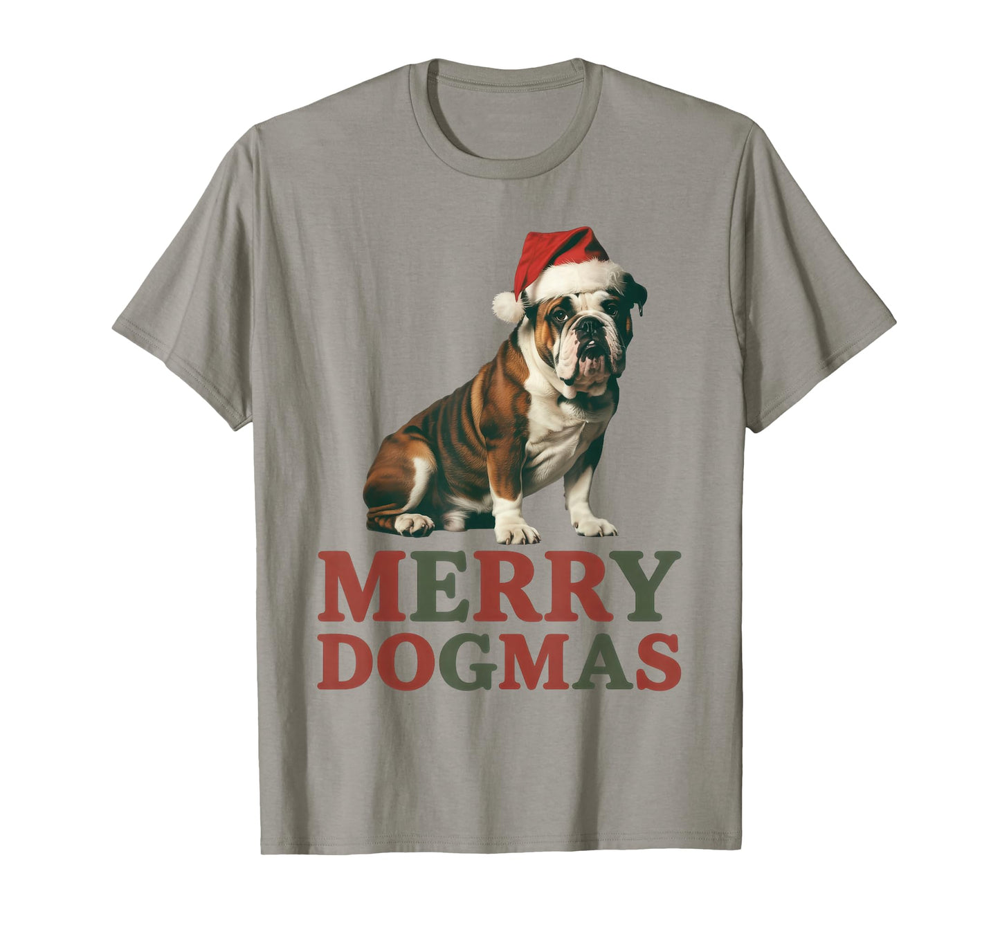Merry Dogmas Funny Christmas Dog Lover Santa Paws T-Shirt