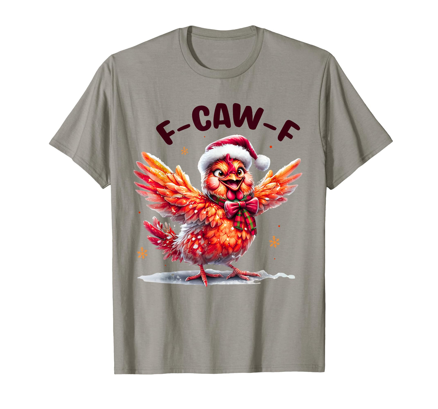 Funny F Caw F Chicken Bird Saying Vintage Graphic Novelty T-Shirt