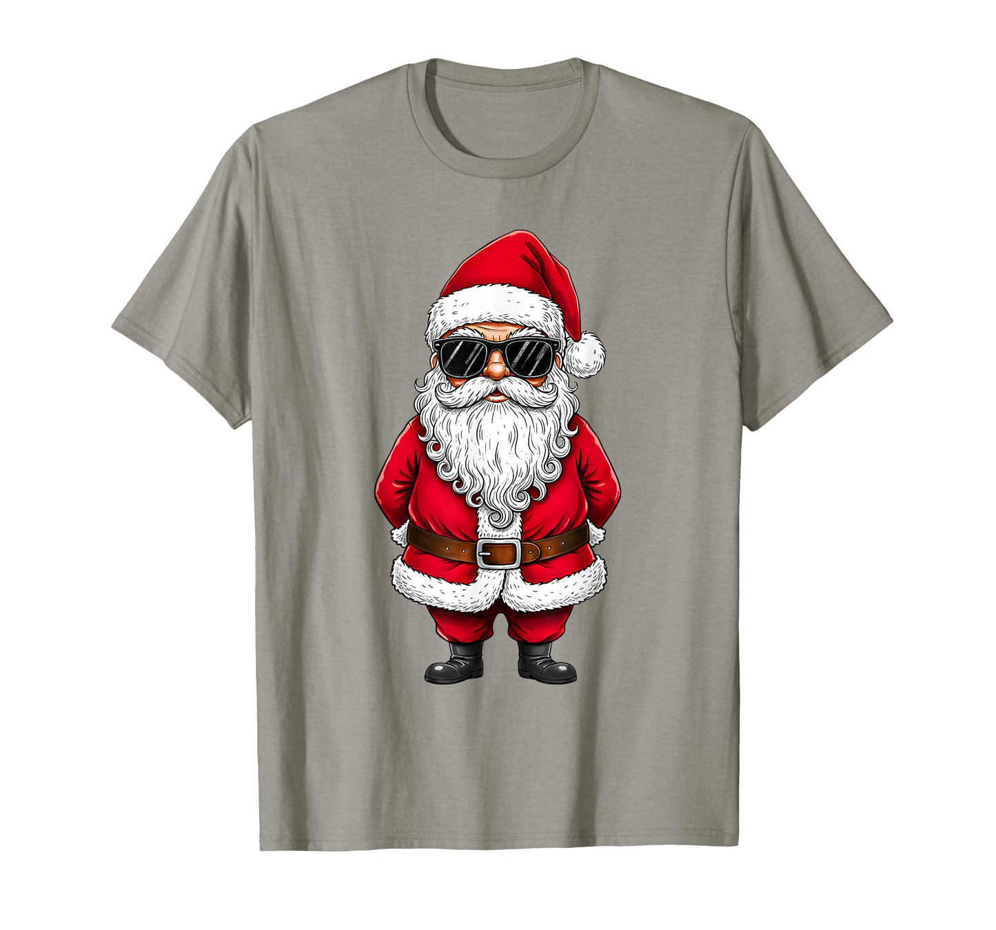 Santa Face with Sunglasses Christmas for Boys Men Kids T-Shirt