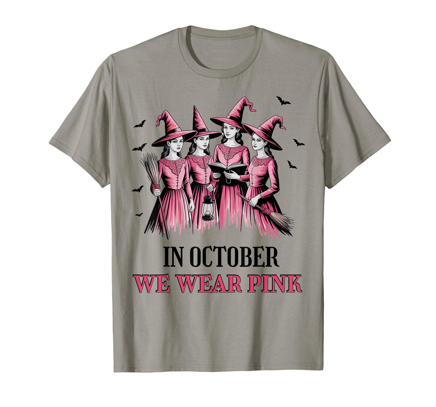 We Wear Pink Witch Breast Cancer T-Shirt