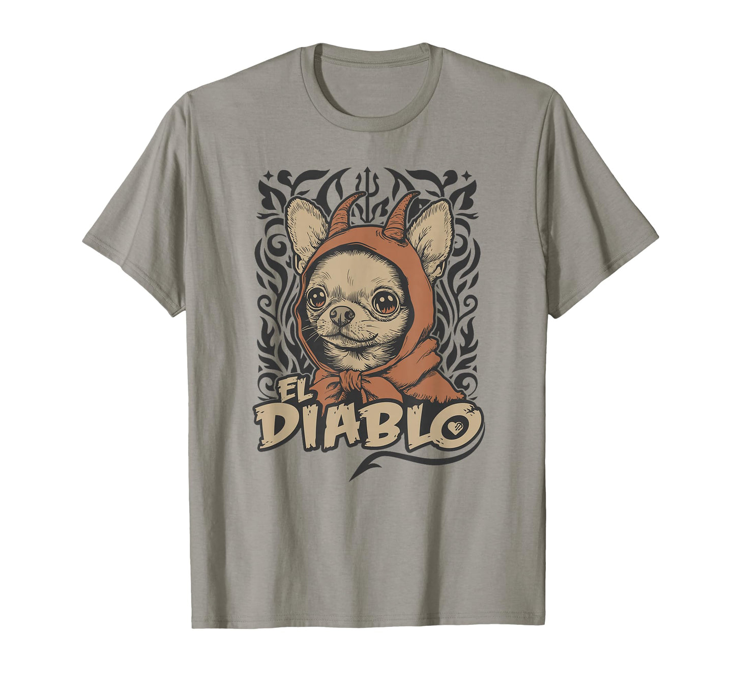 Funny Chihuahua El Diablo Cute Little Devil Vintage Dog T-Shirt