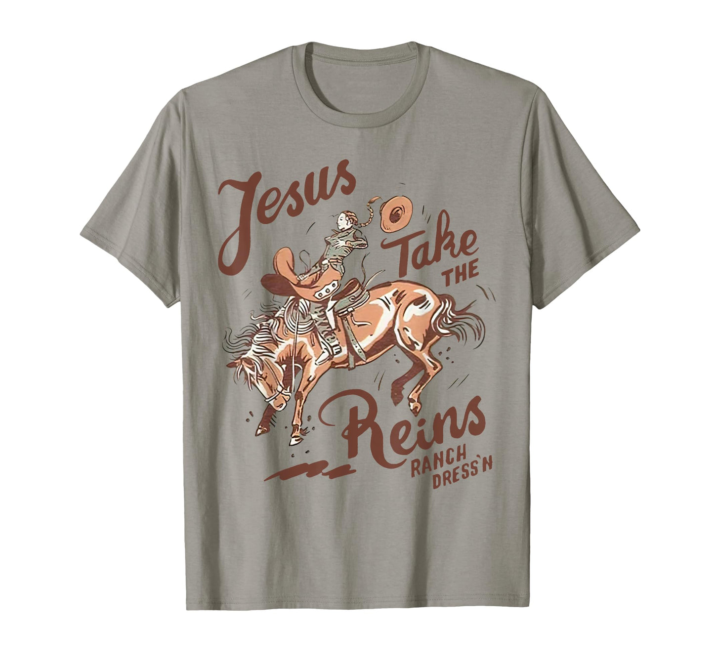 Jesus Take The Reins Vintage Cowboy T-Shirt