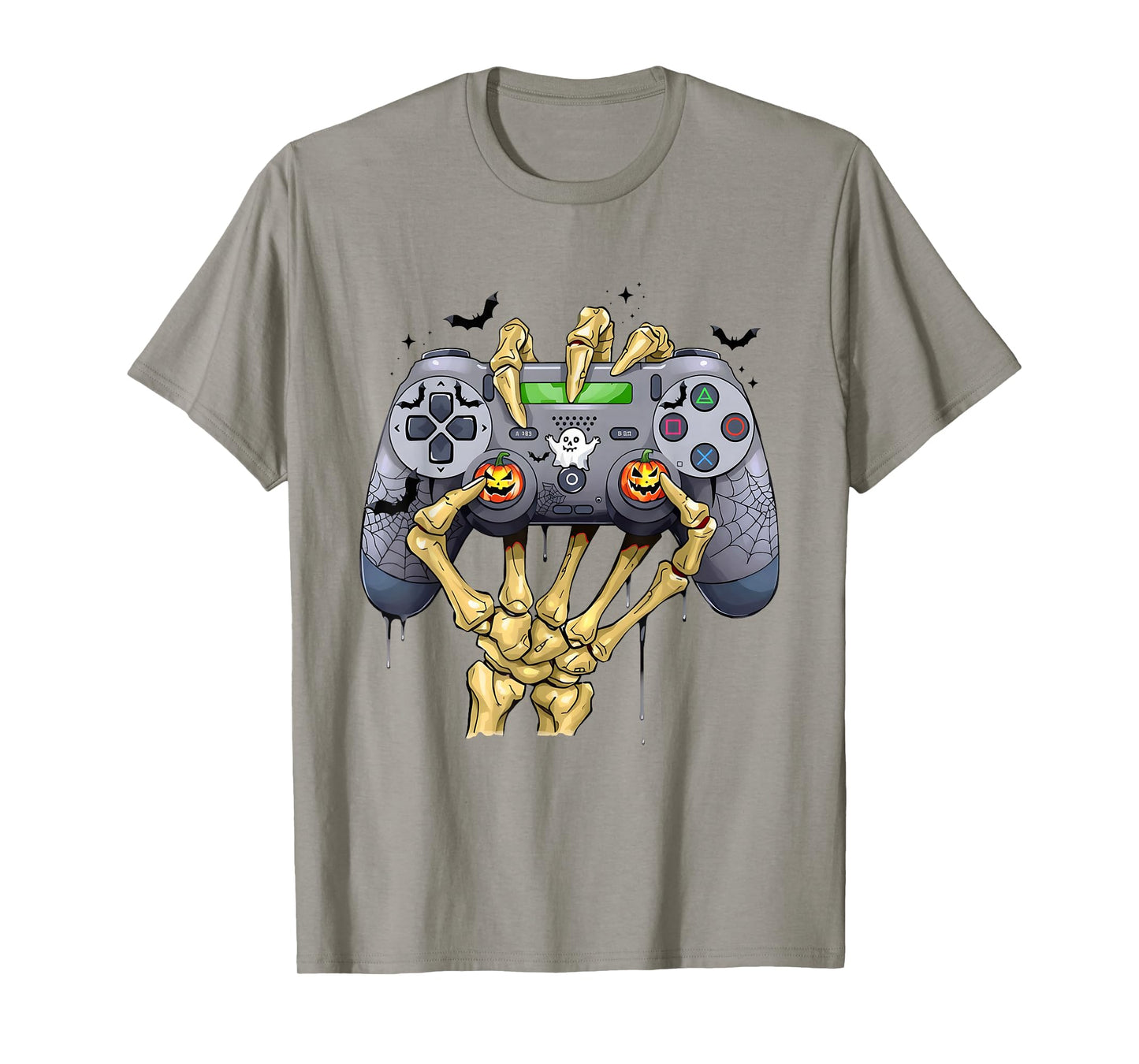 Halloween Skeleton Zombie Gaming Controllers Mummy Boys Kids T-Shirt