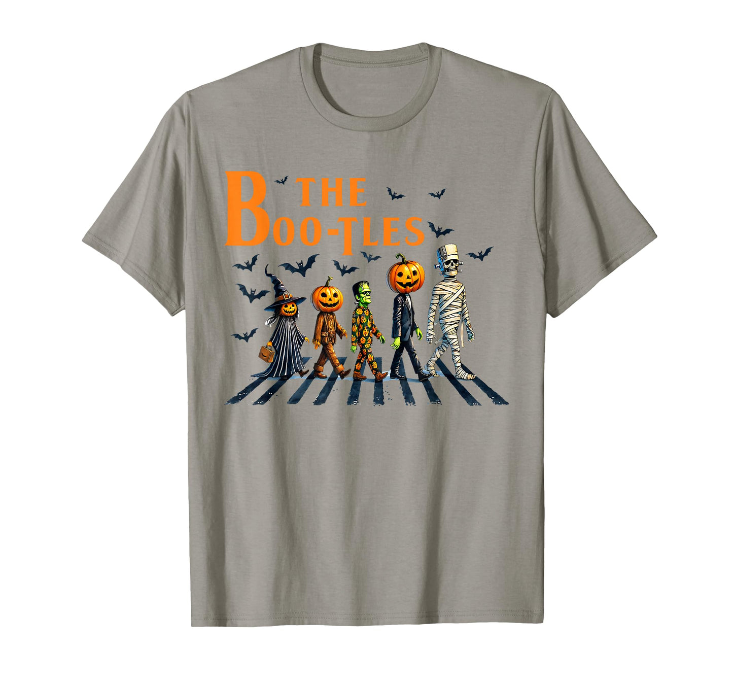 The Boo-Tles Scabby Road Halloween Pumpkin Mummy Witch T-Shirt