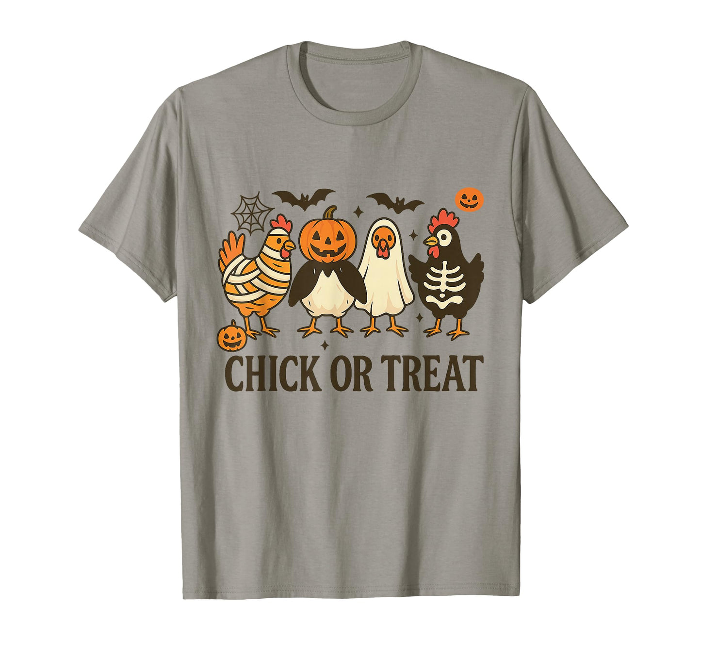 Chick Or Treat Halloween Ghost Witch Spooky Chicken T-Shirt