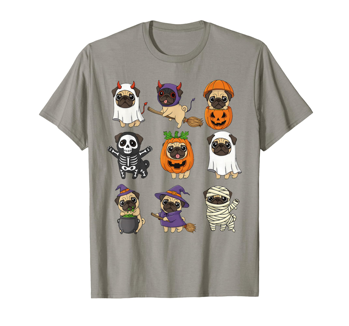Cute Pug Halloween Sweater, Spooky Halloween Dog Mom Dad T-Shirt