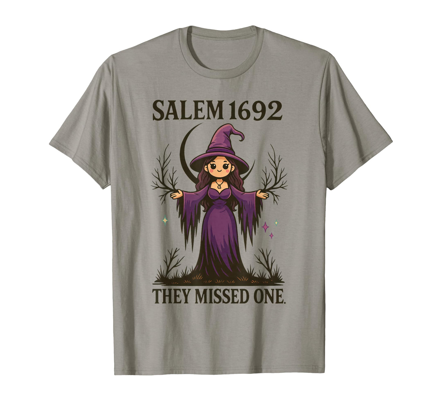Cute Witch Salem 1692 Halloween Kawaii Magical Spooky T-Shirt