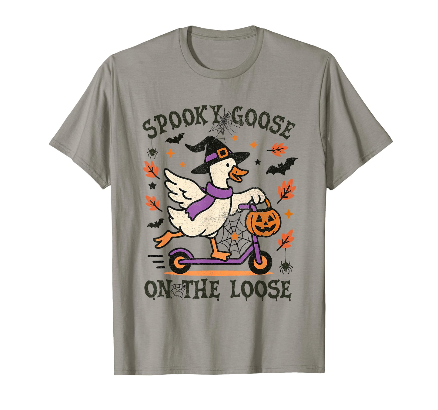 Spooky Goose On The Loose Witch Silly Goose Lover T-Shirt