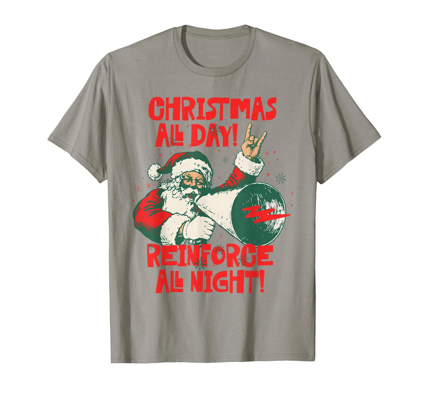ABA Squad Xmas Vibes Christmas All Day Reinforce All Night T-Shirt