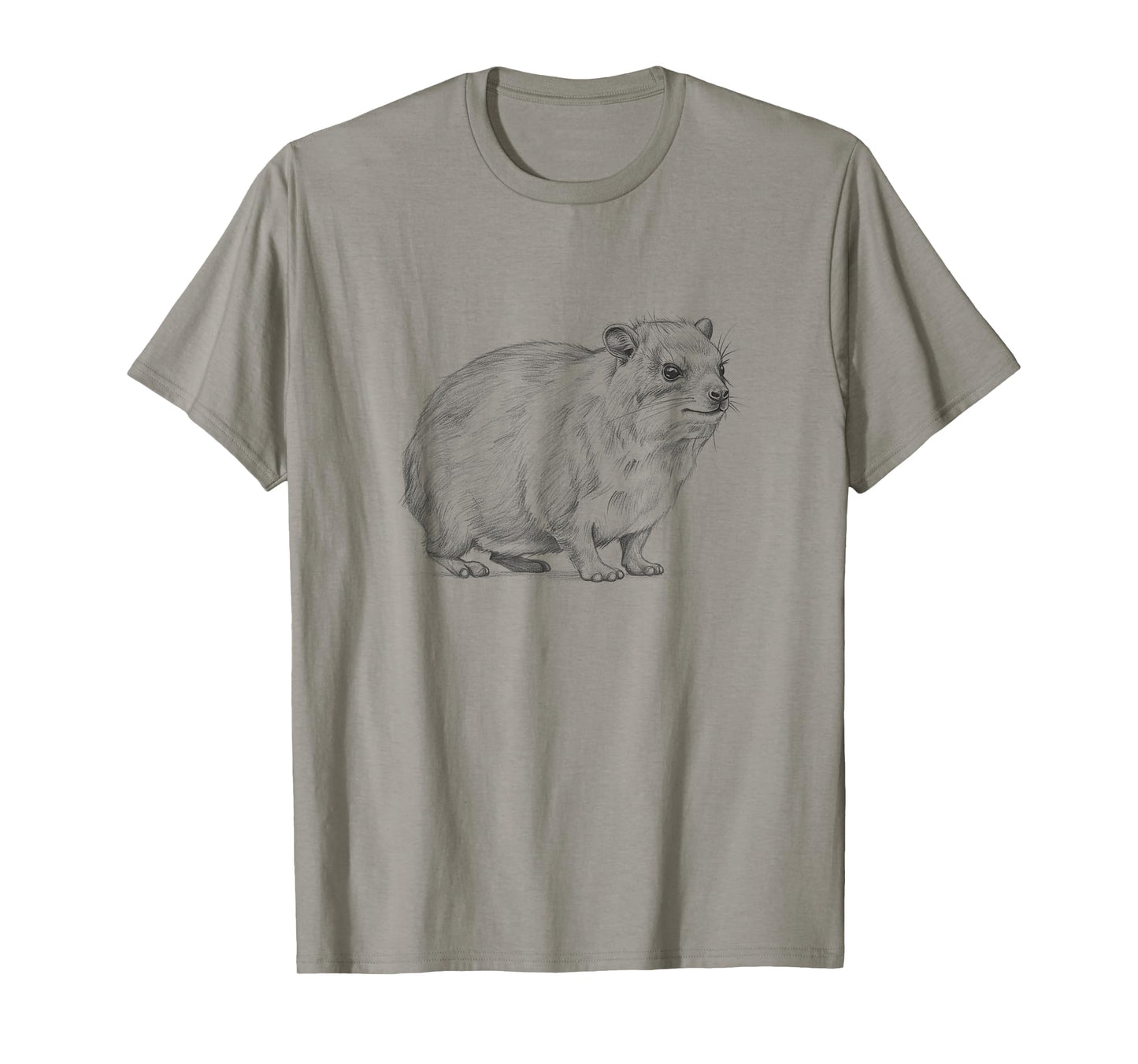 Vintage Rock Hyrax Drawing Art Design T-Shirt