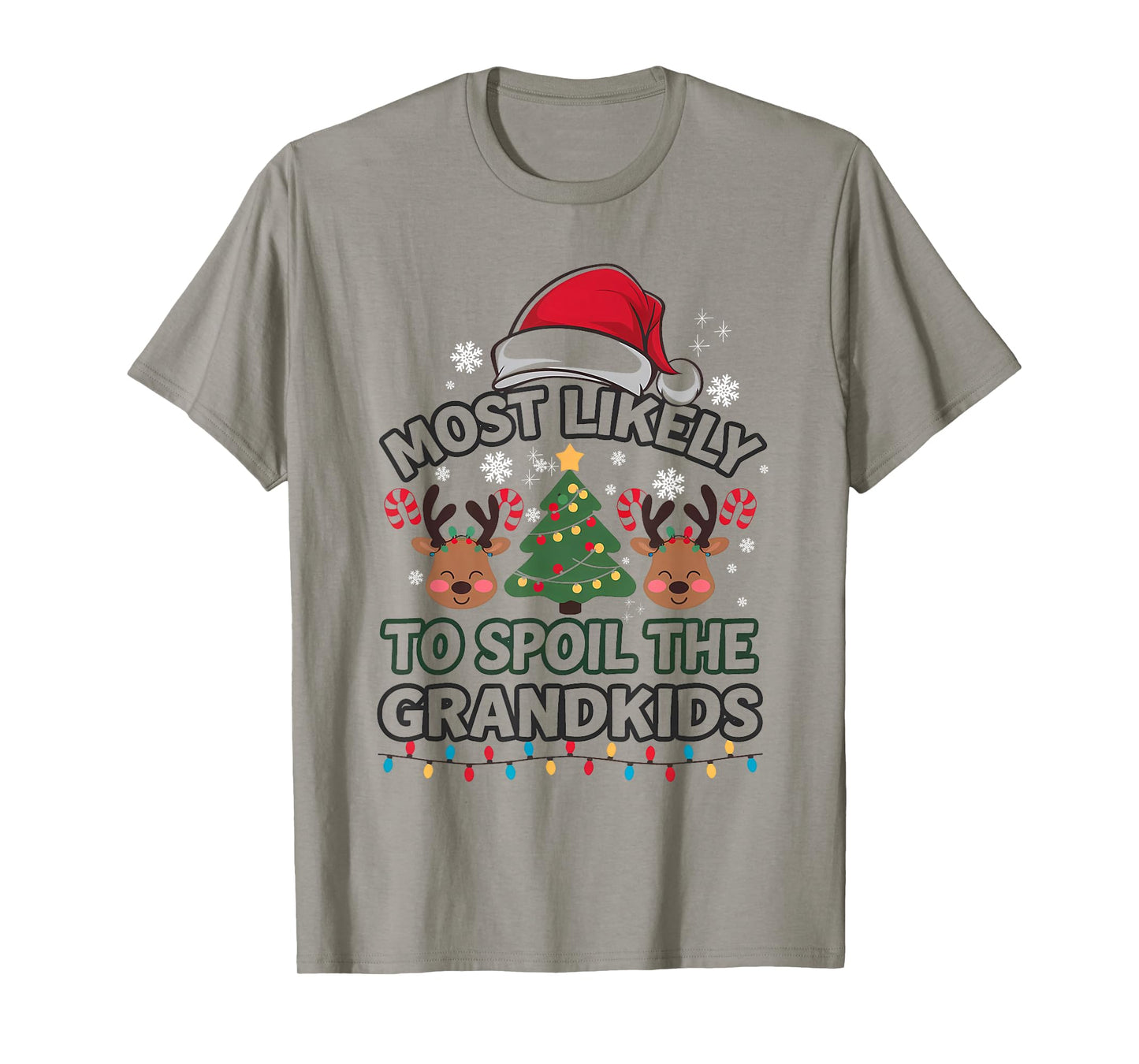 Humoir Most Likely to Spoil The Grandkids Christmas Days Men T-Shirt