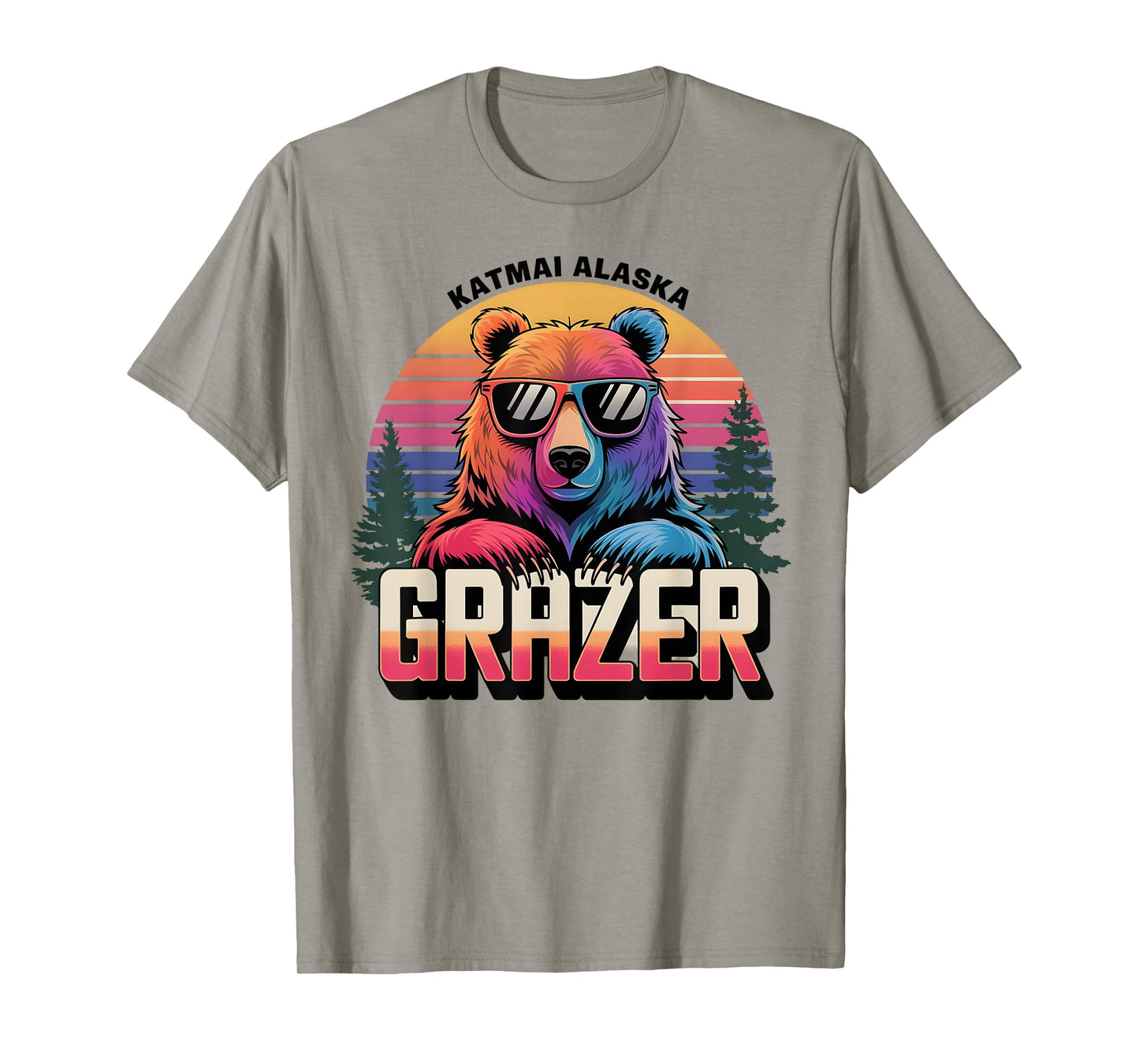 Funny Katmai Alaska Grazer Vintage Fat Bear Week 2024 T-Shirt