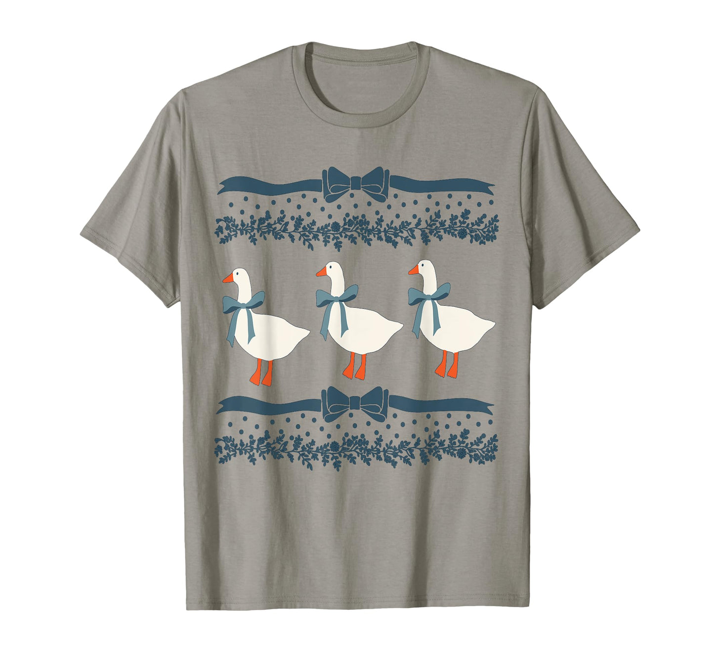 Mama Goose With Baby Geese Vintage Goose T-Shirt
