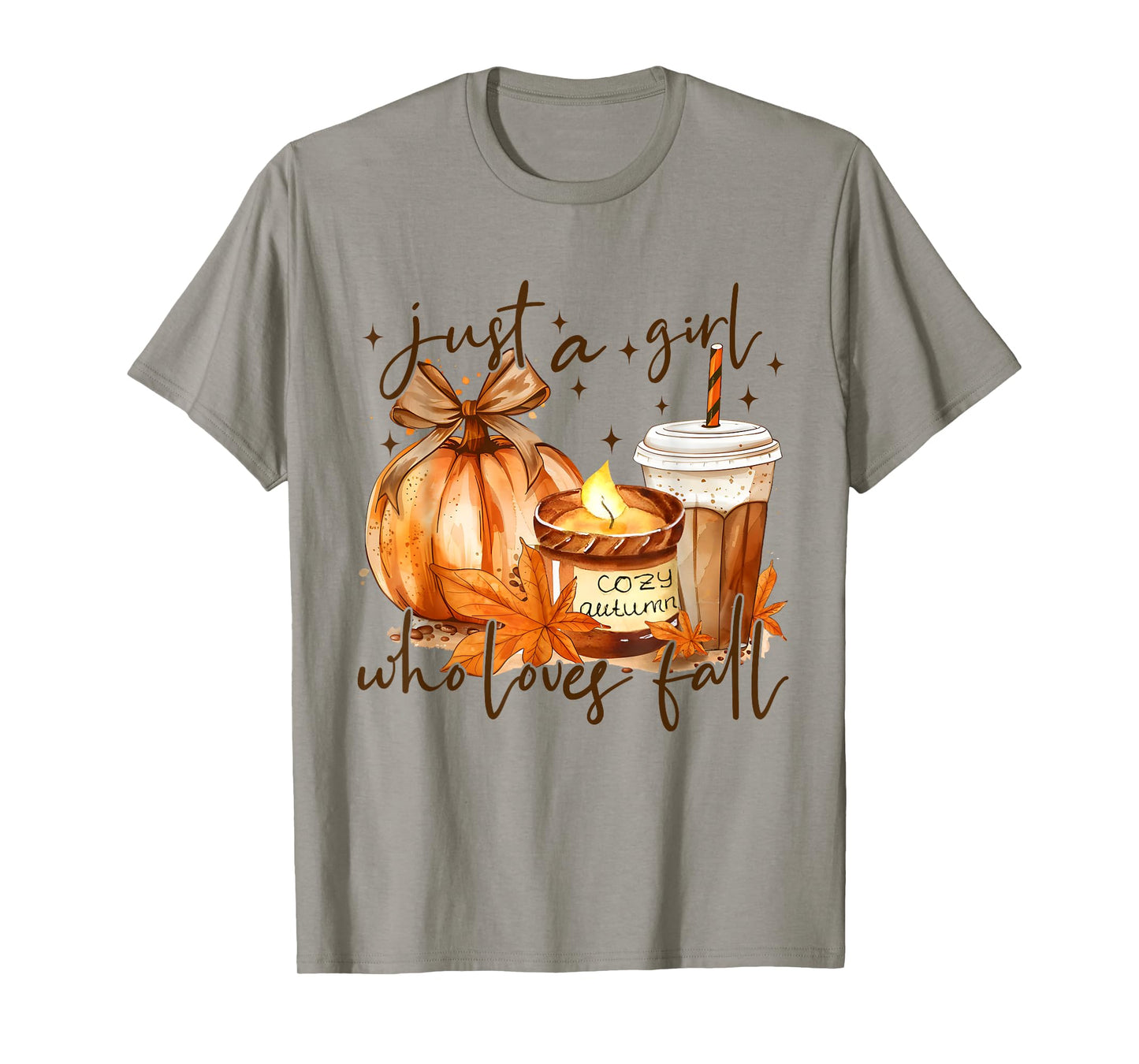 Just a Girl Who Loves Fall Pumpkin Spice Autumn T-Shirt