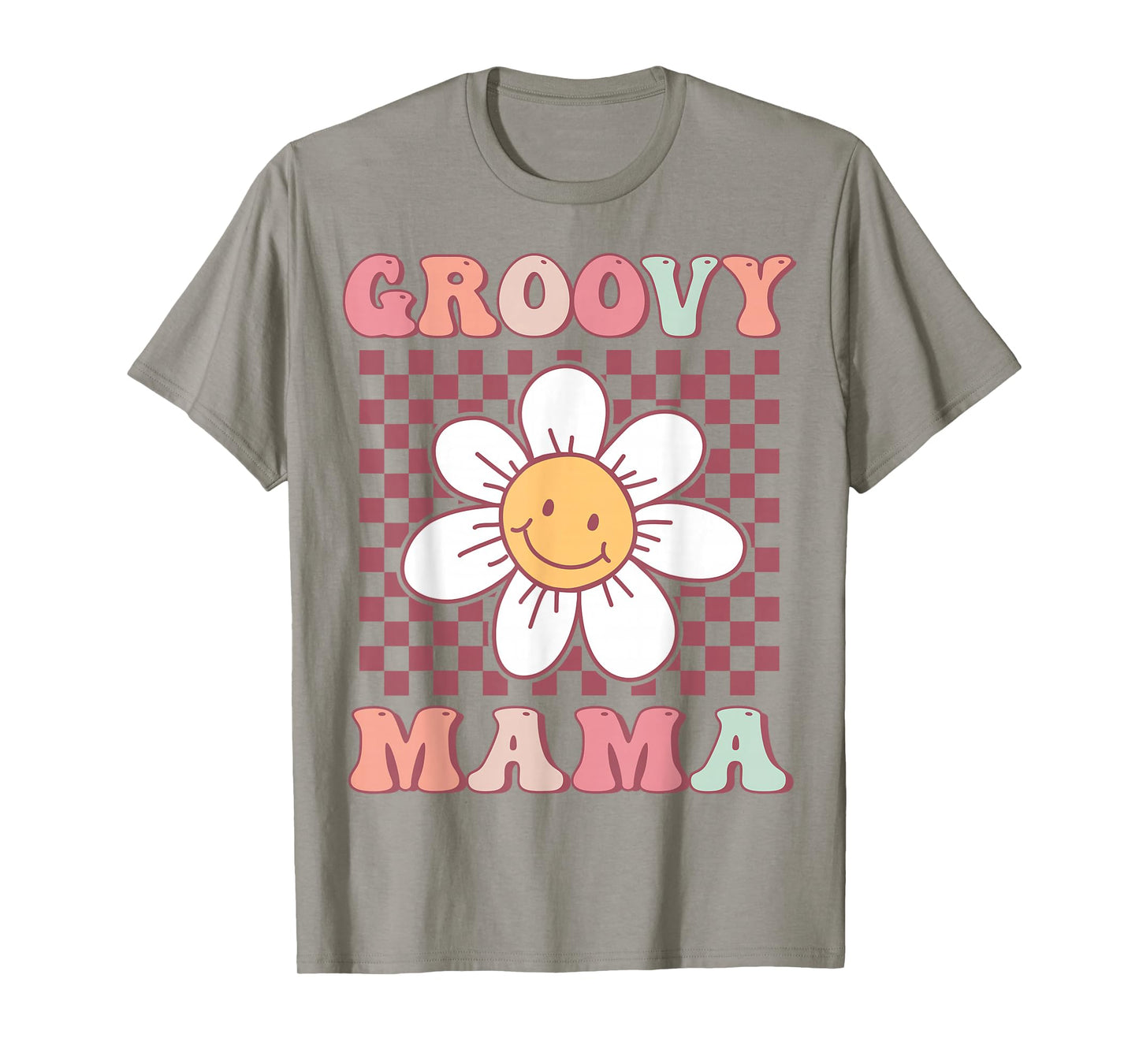 Cute Groovy Mama Matching Family Birthday Party Daisy Flower T-Shirt