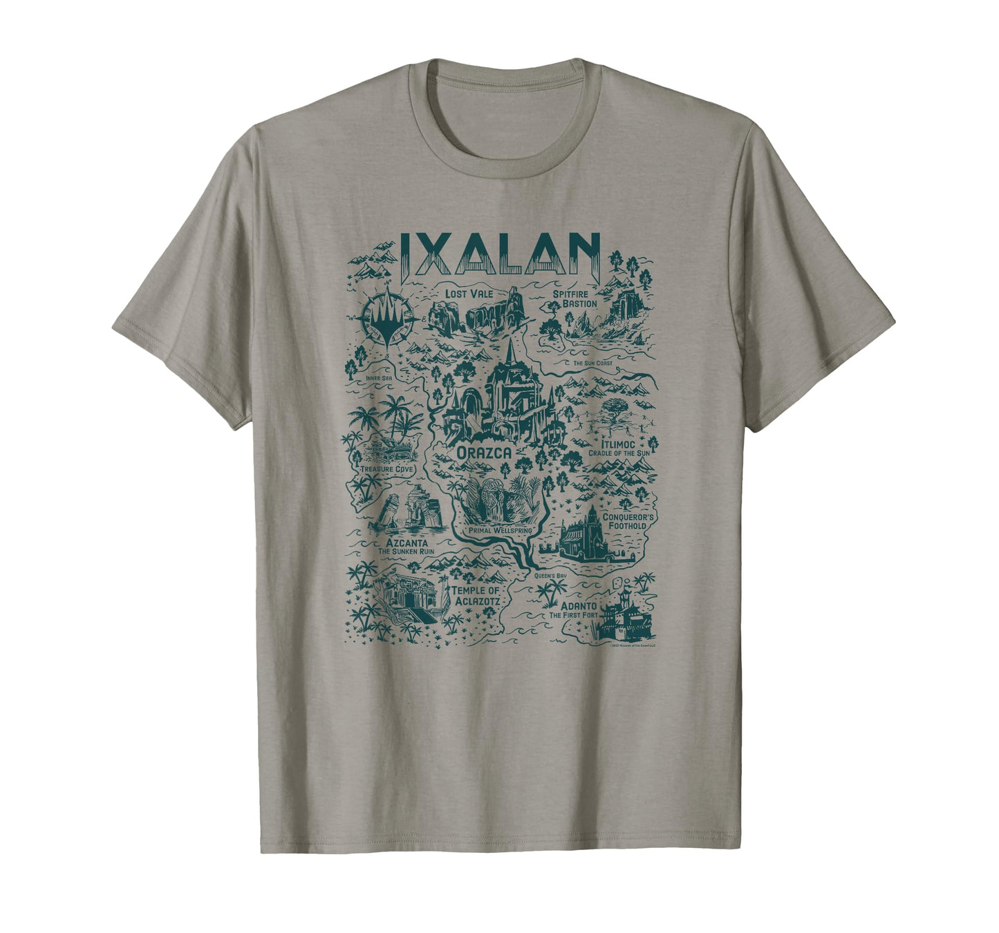 Magic: The Gathering Wizards Of The Coast Ixalan Map Vintage T-Shirt