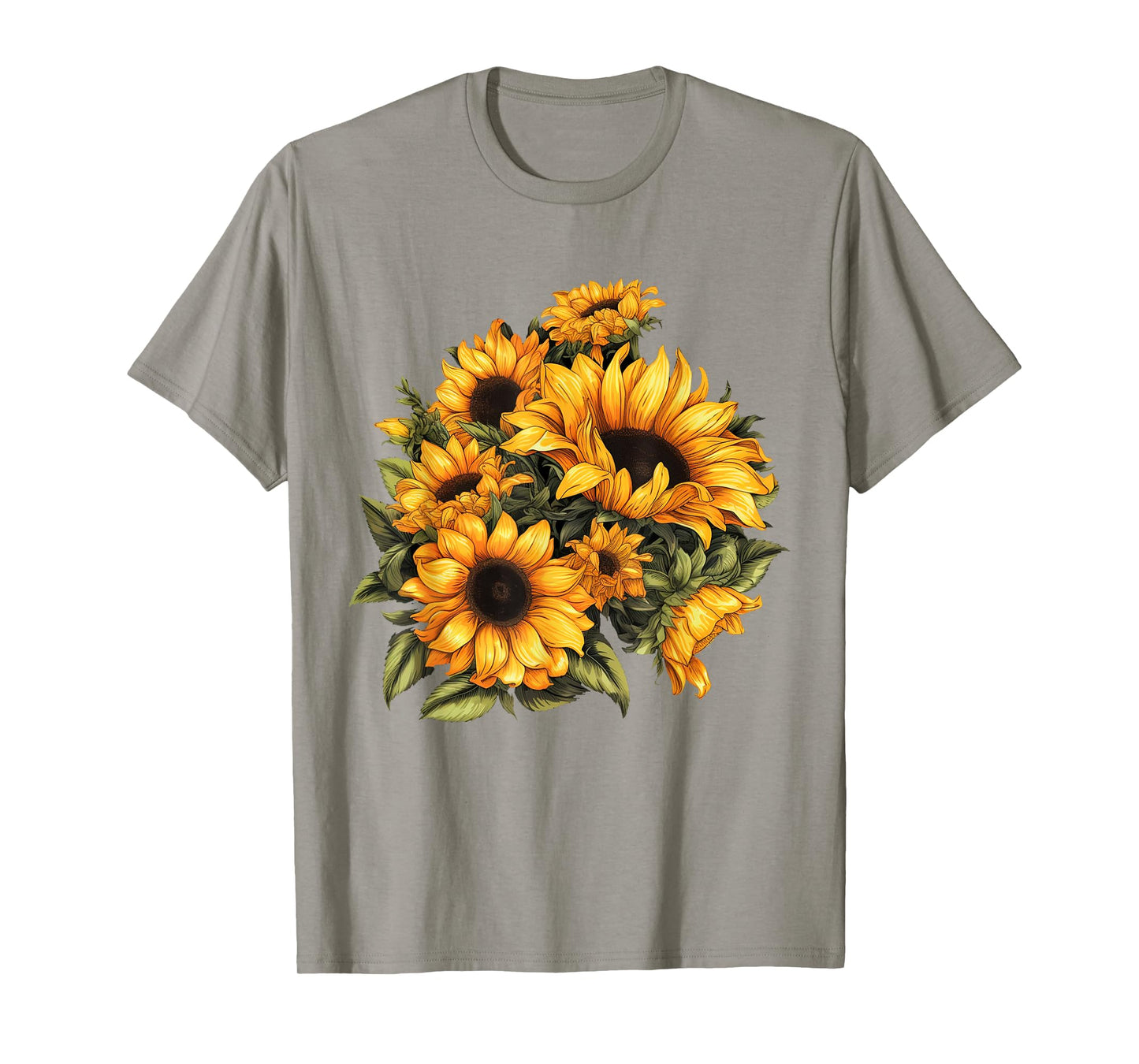 Yellow Sunflower Cute summer Sun flowers Floral Positivity T-Shirt