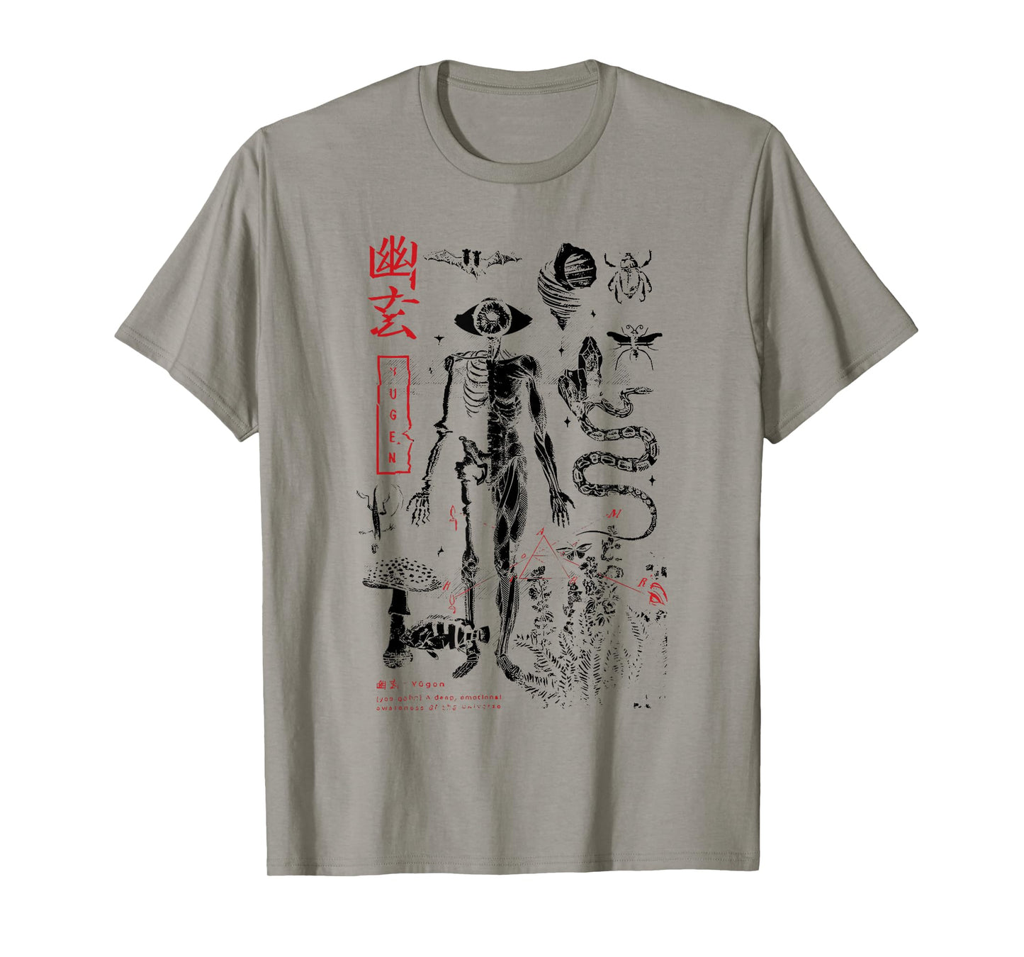 Vintage Yokai Club Japanese Funny Skeleton T-Shirt
