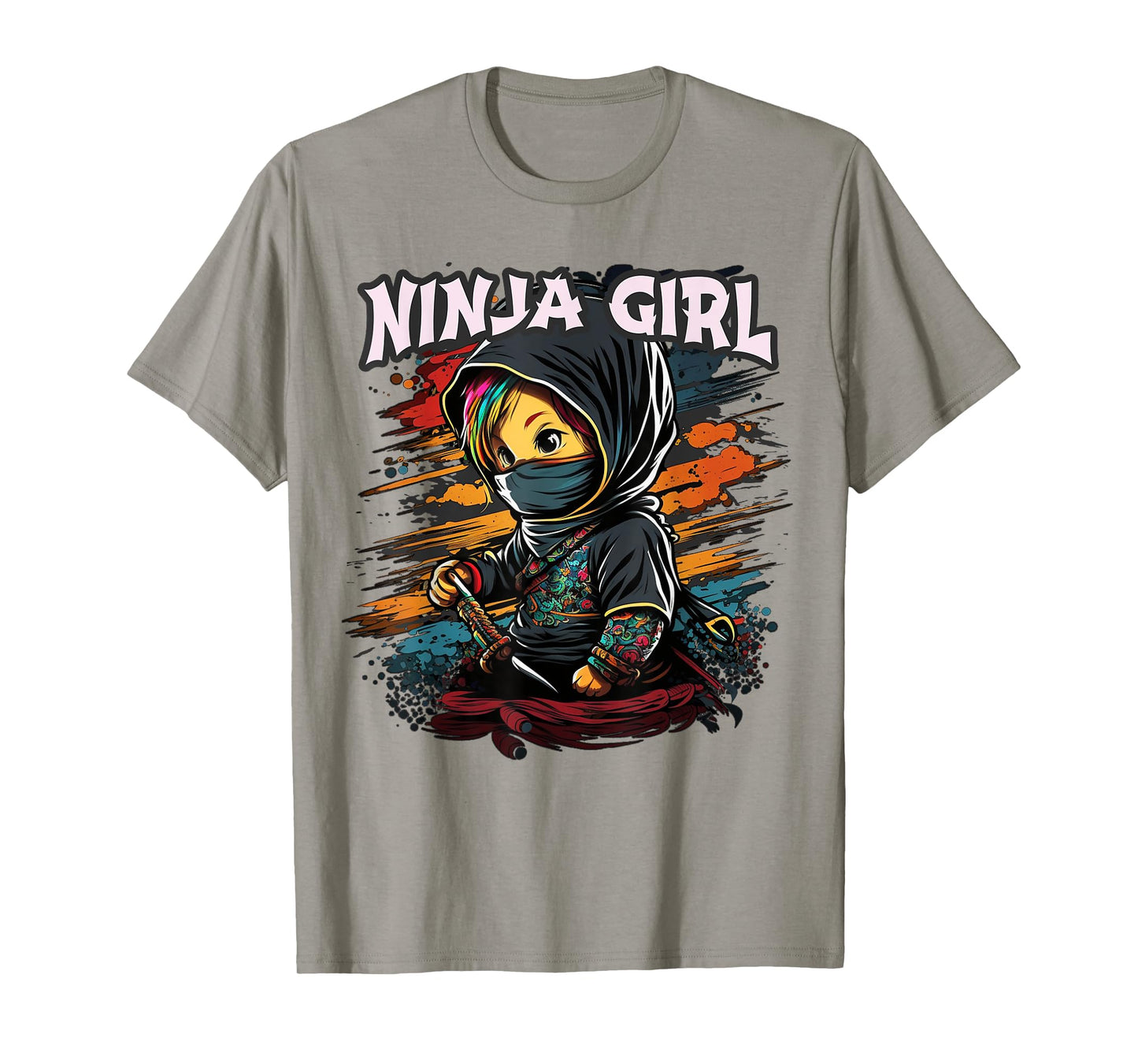 Funny NINJA GIRL Team Covert Crew Princess Birthday In Pink T-Shirt