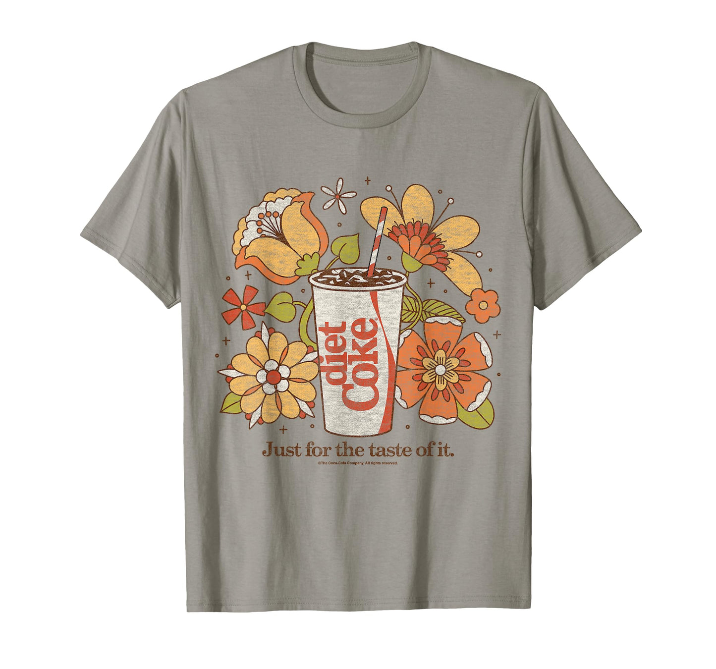 Coca-Cola - Diet Coke Just For The Taste Of It Retro Flowers T-Shirt
