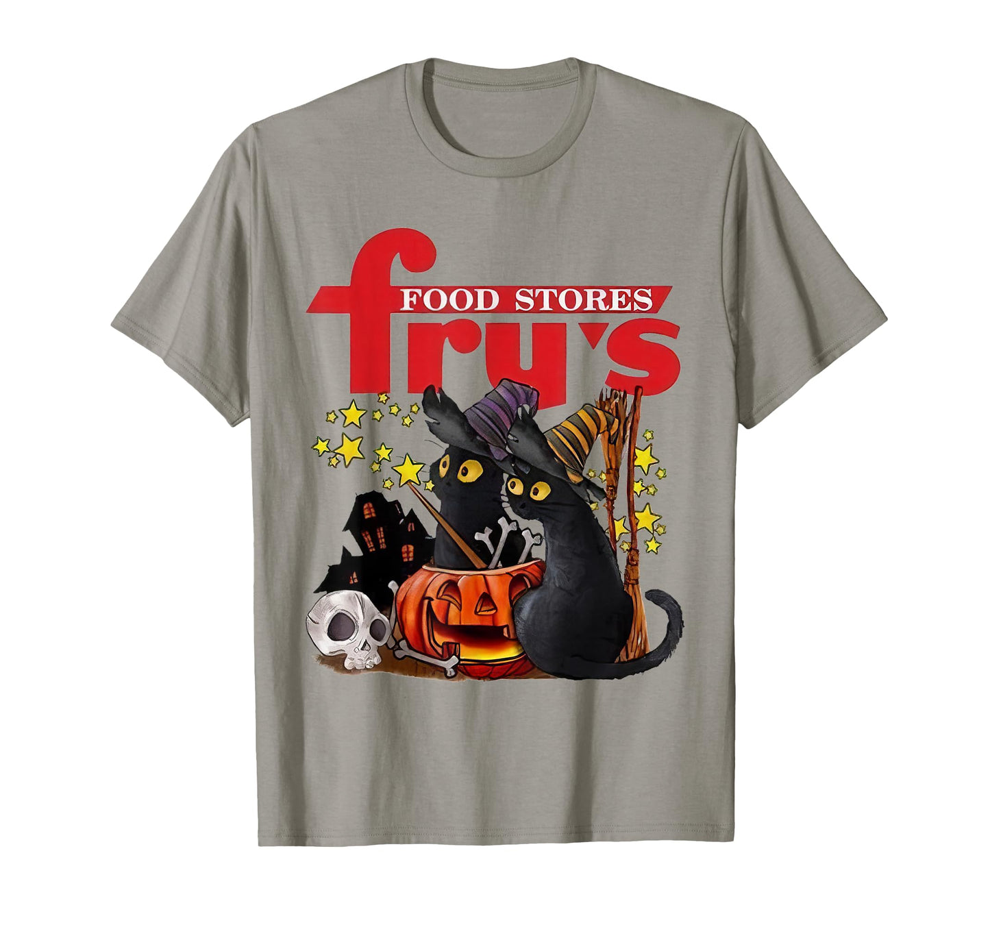 Fry’s Food and Drug X Black Cat Witch Halloween T-Shirt