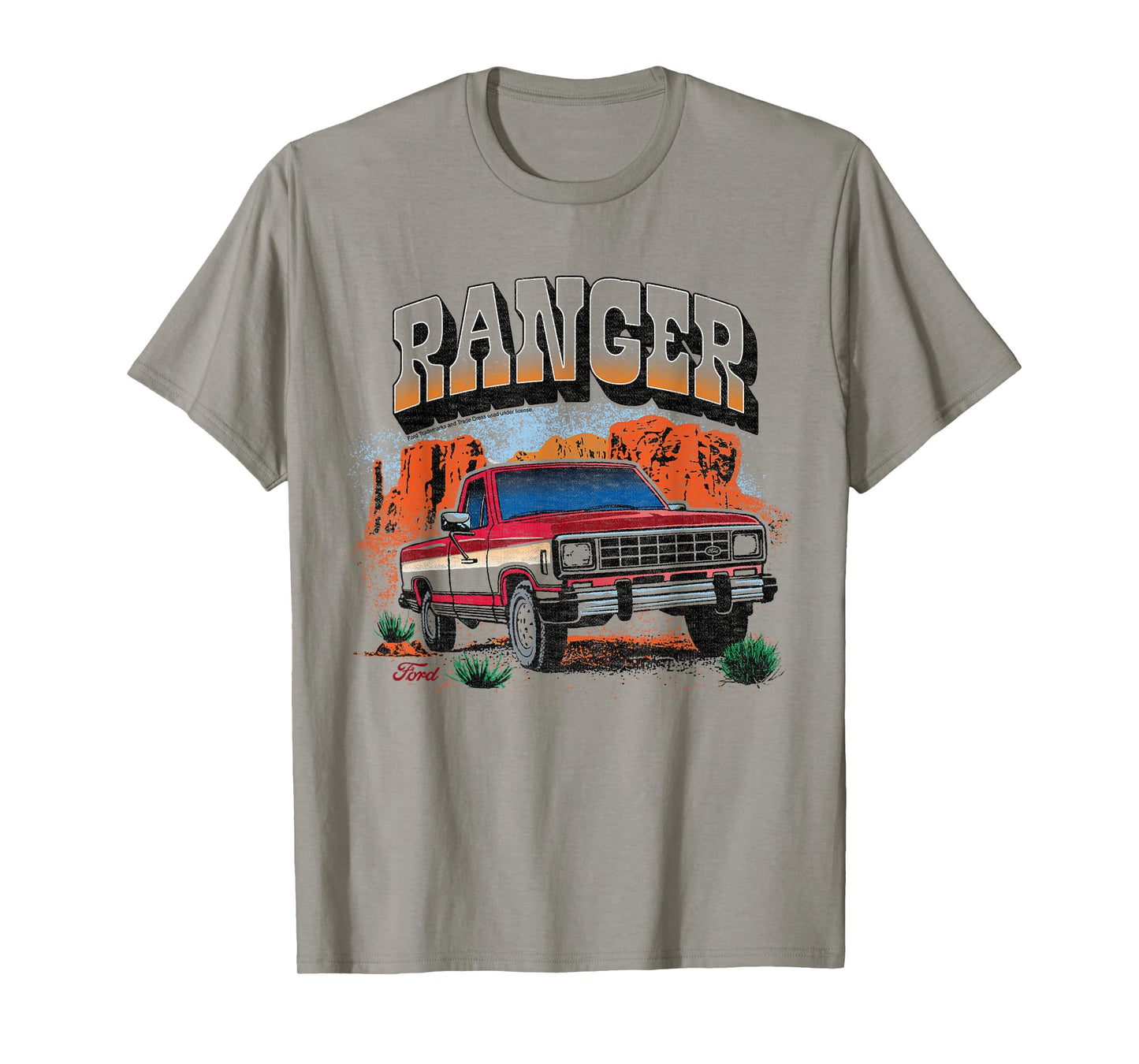 Ford - Ranger Truck 1983 Outdoor Desert Mountain Landscape T-Shirt