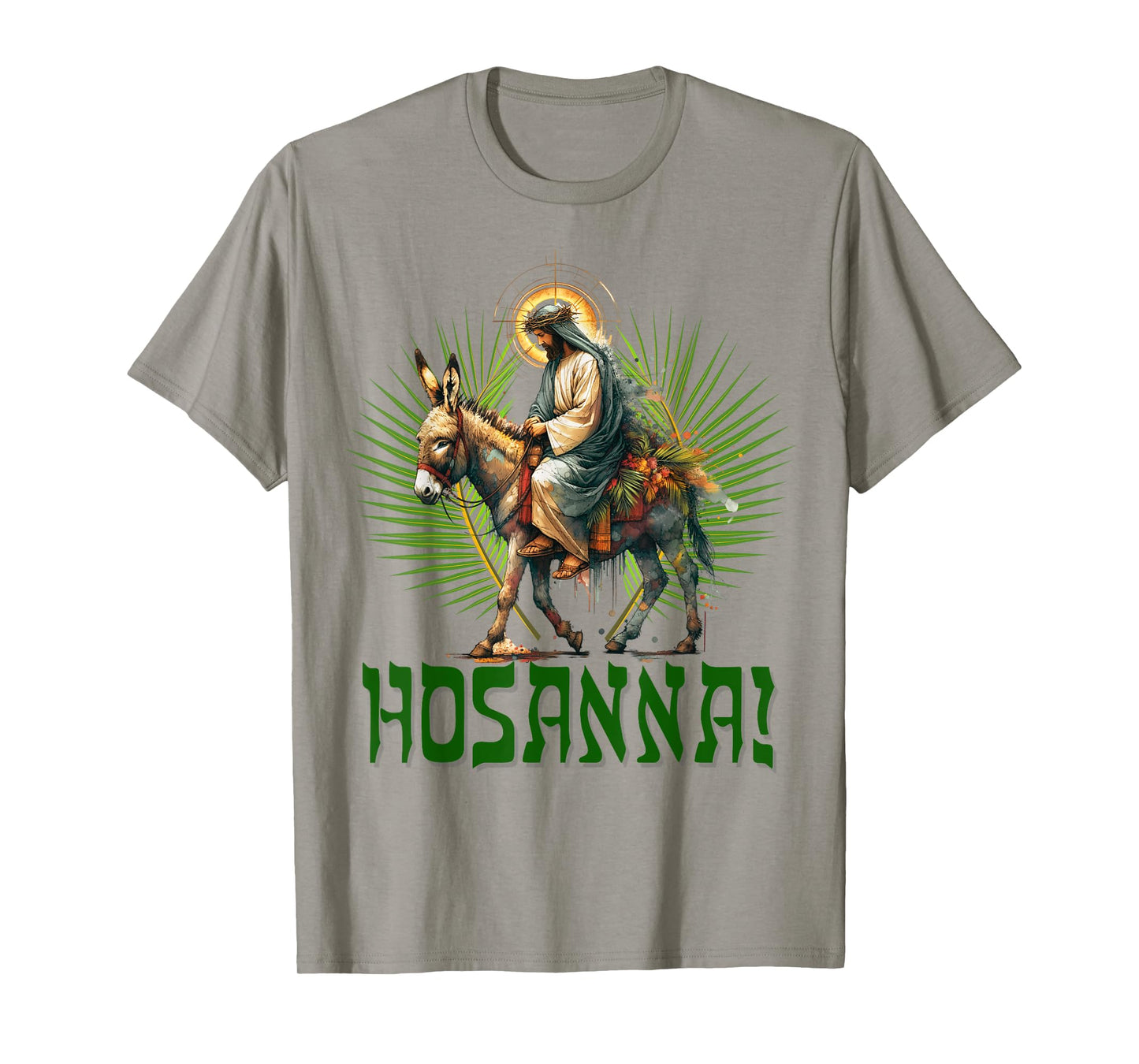 Hosanna! Christian Palm Sunday Jesus riding a Donkey T-Shirt