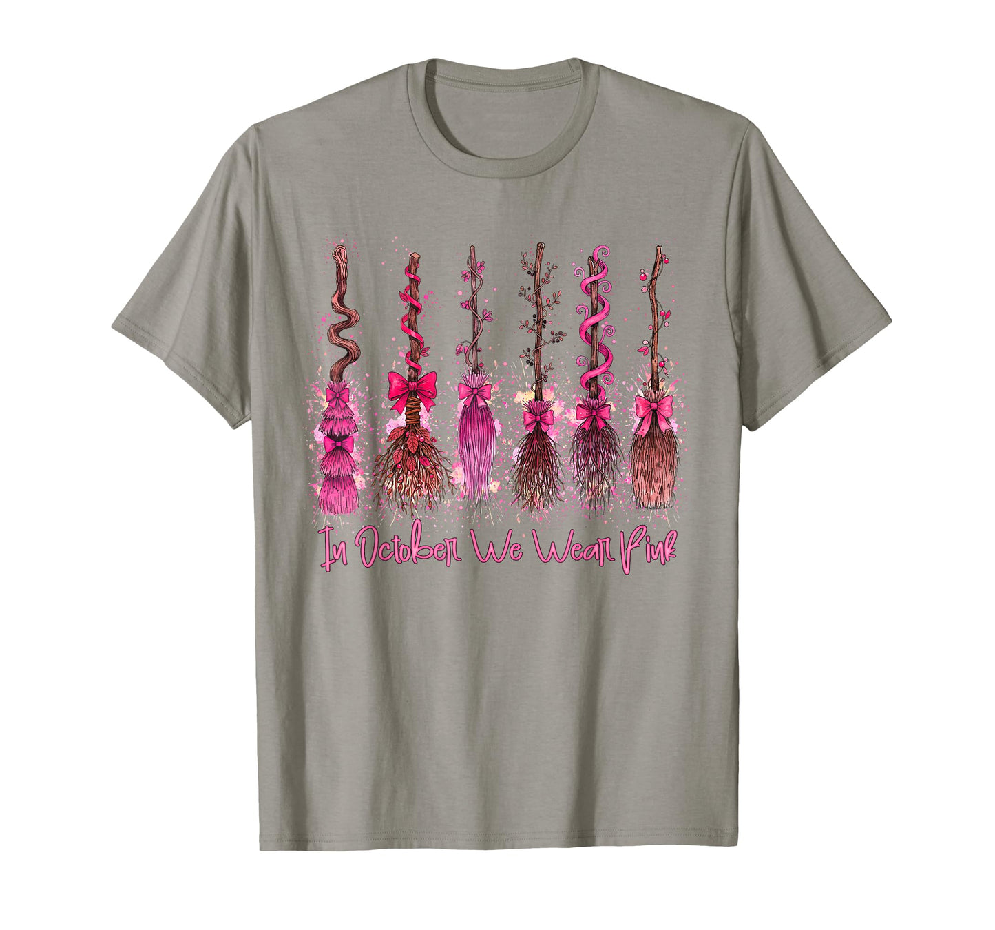 Breast Cancer Awareness Halloween in October We Wear Pink T-Shirt