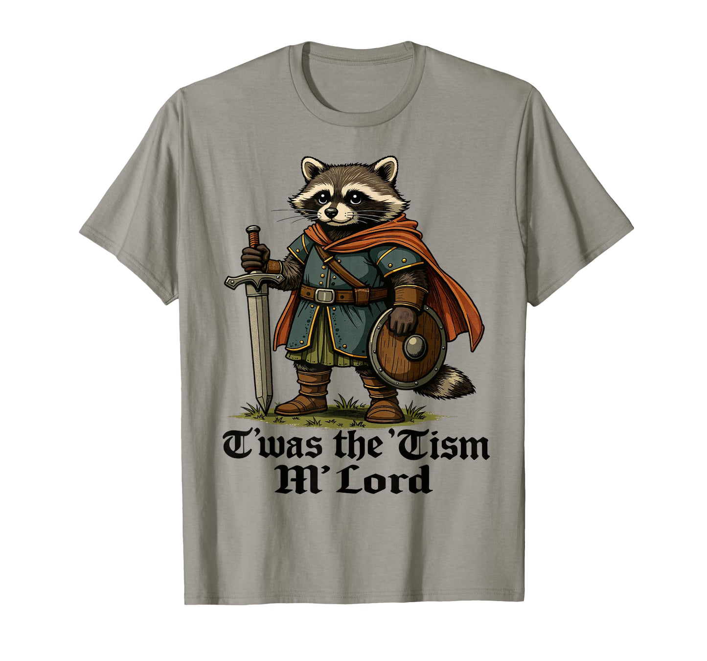 TWAS The Tism M Lord Funny Vintage Raccoon Graphic Autism T-Shirt