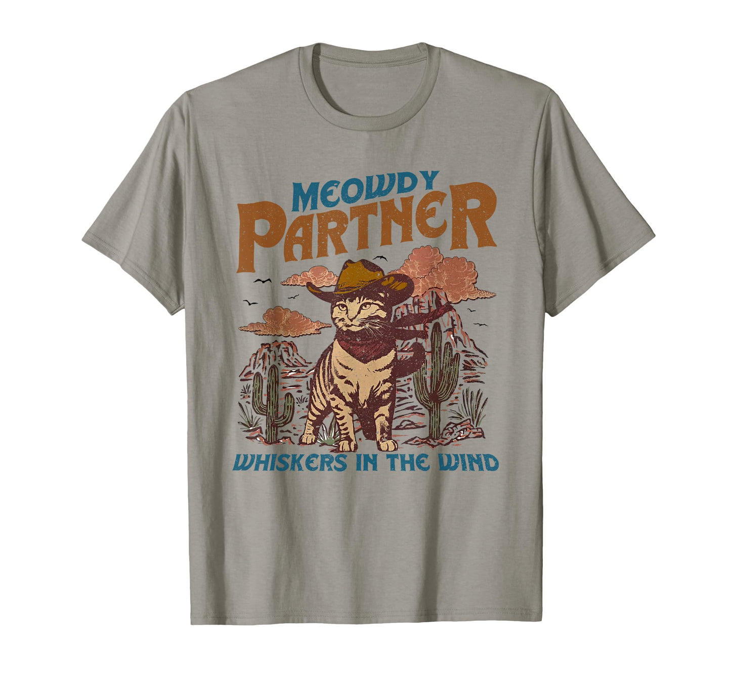 Meowdy Partner Cowboy Cat Vintage T-Shirt