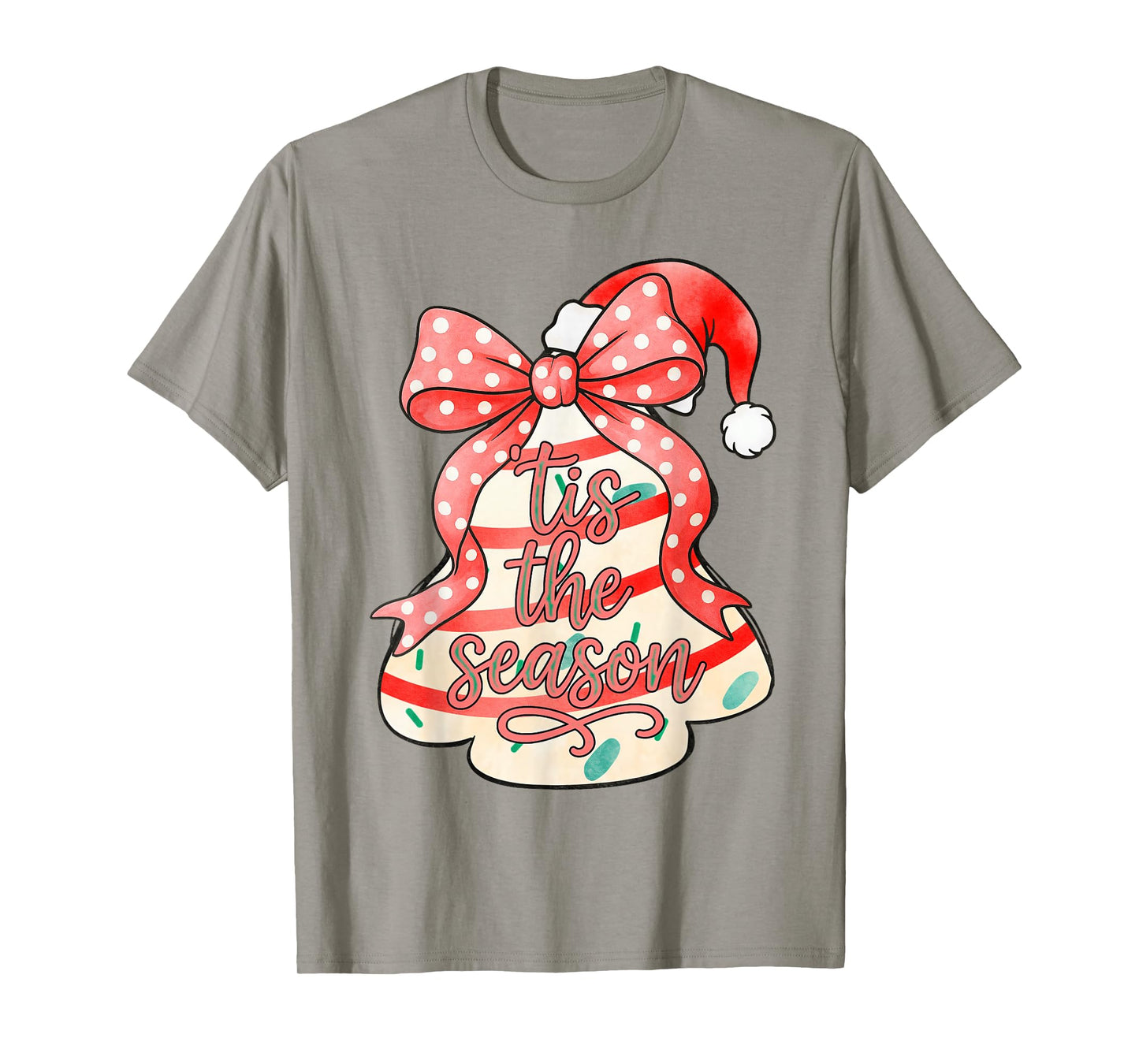 Christmas Xmas Vibes 'Tis The Season Coquette Holiday T-Shirt
