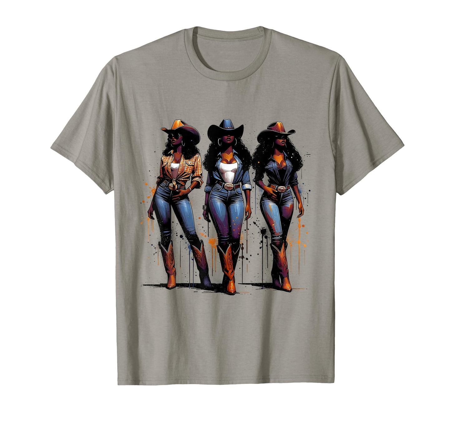 Melanin Rodeo Queen Black Cowgirl African American Western T-Shirt