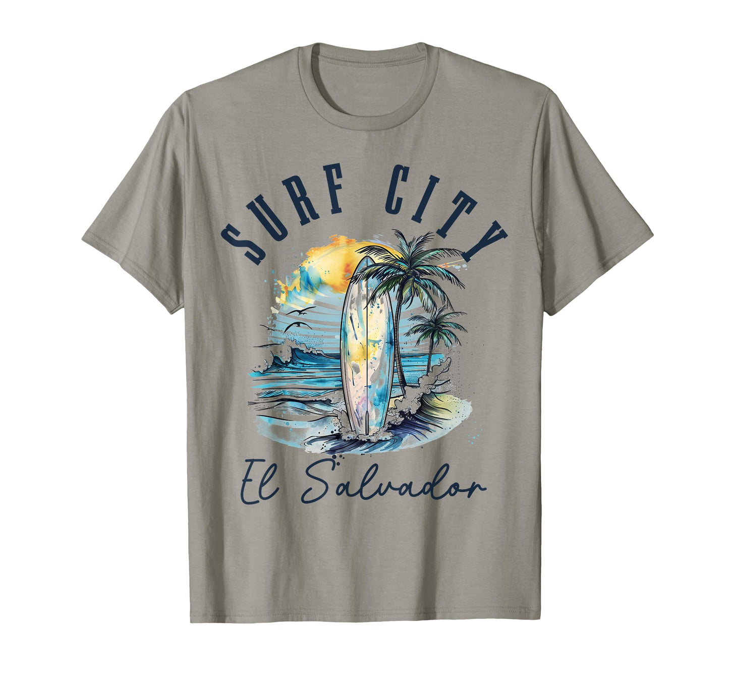 Surf City El Salvador Vintage Beach Surf Surfer T-Shirt