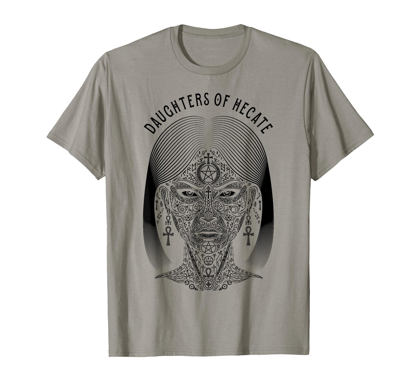 Boho Witch Daughters of Hecate Halloween Occult Symbols T-Shirt