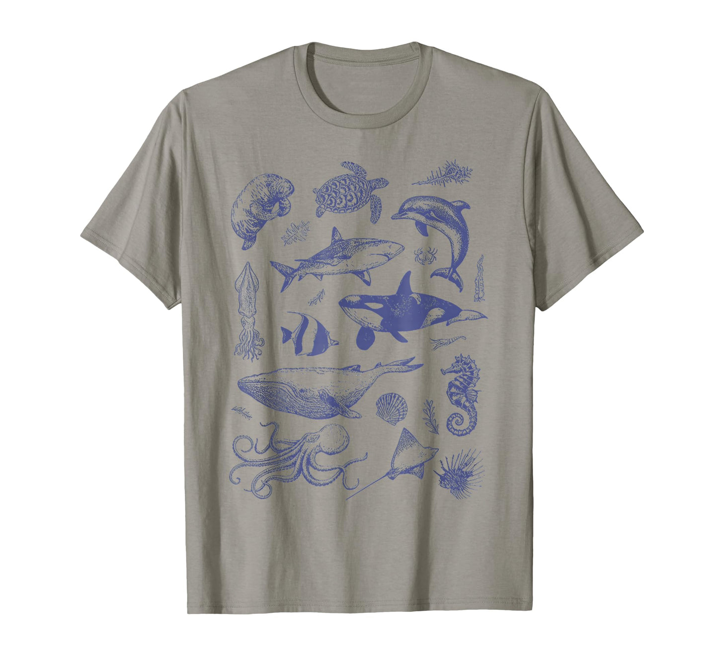 Vintage 90s Tattoo Sea Animal Ocean Nature T-Shirt