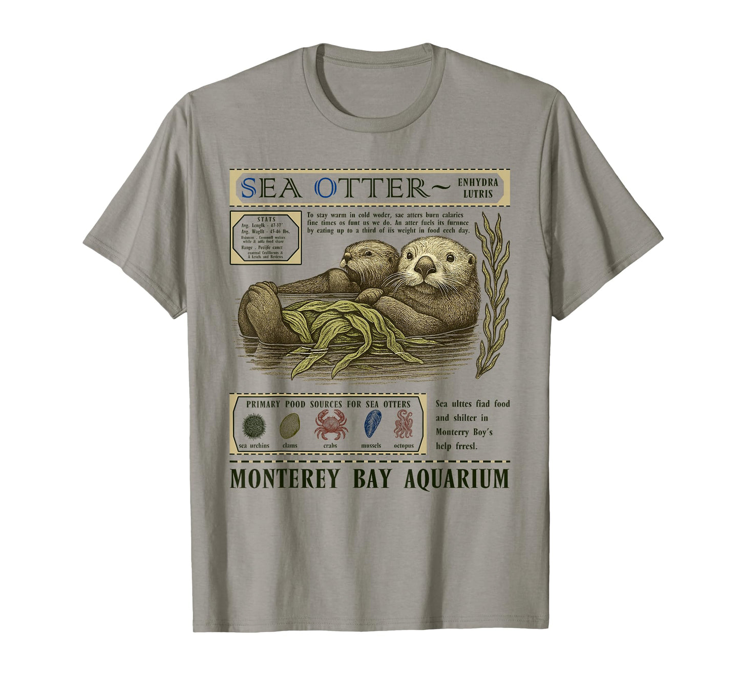 Aquarium Lover Retro 90's Style Vintage Otter Lovers Women T-Shirt