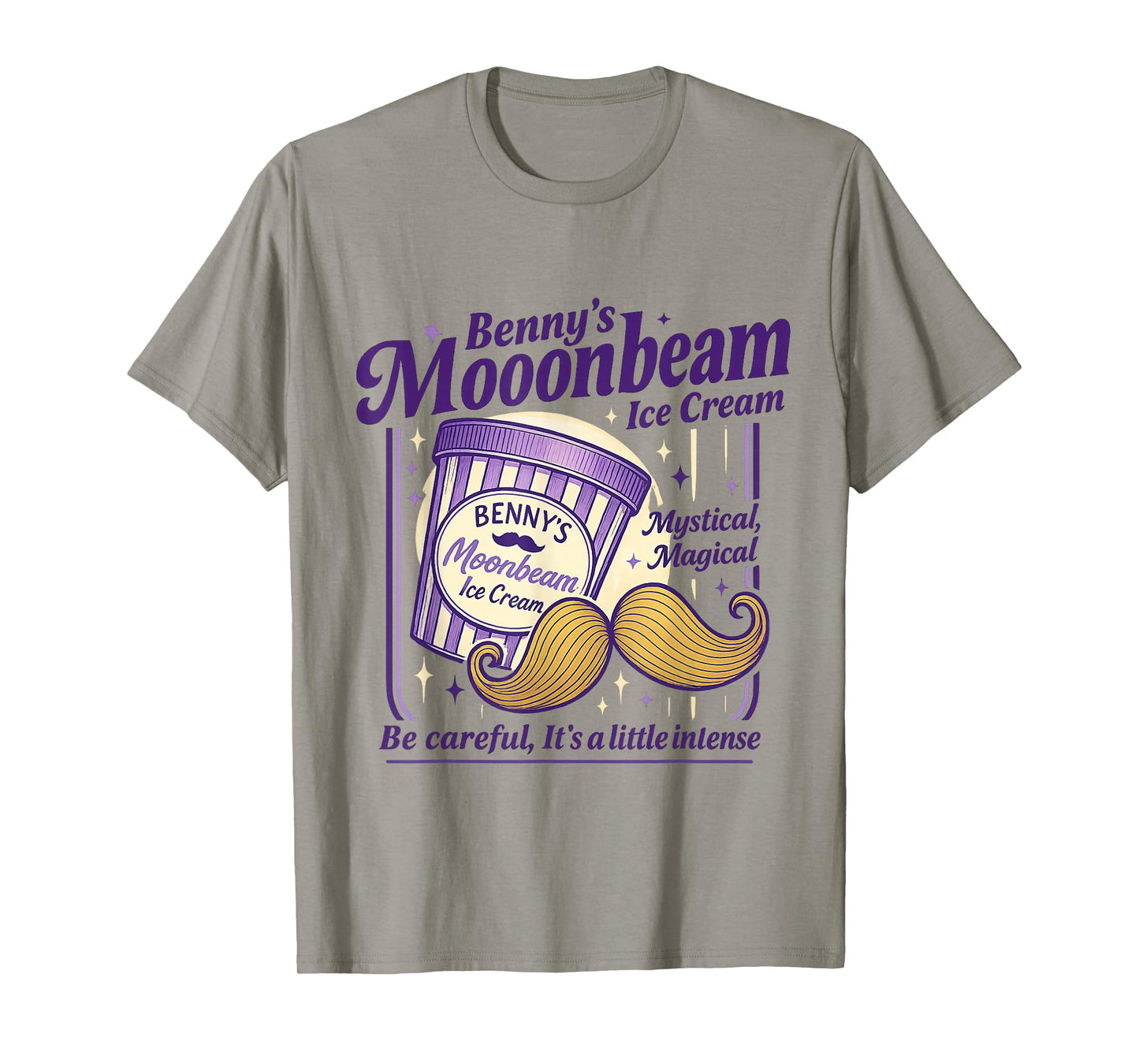 Vintage Moonbeam Ice Cream Truck Retro Double Scoop Popsicle T-Shirt