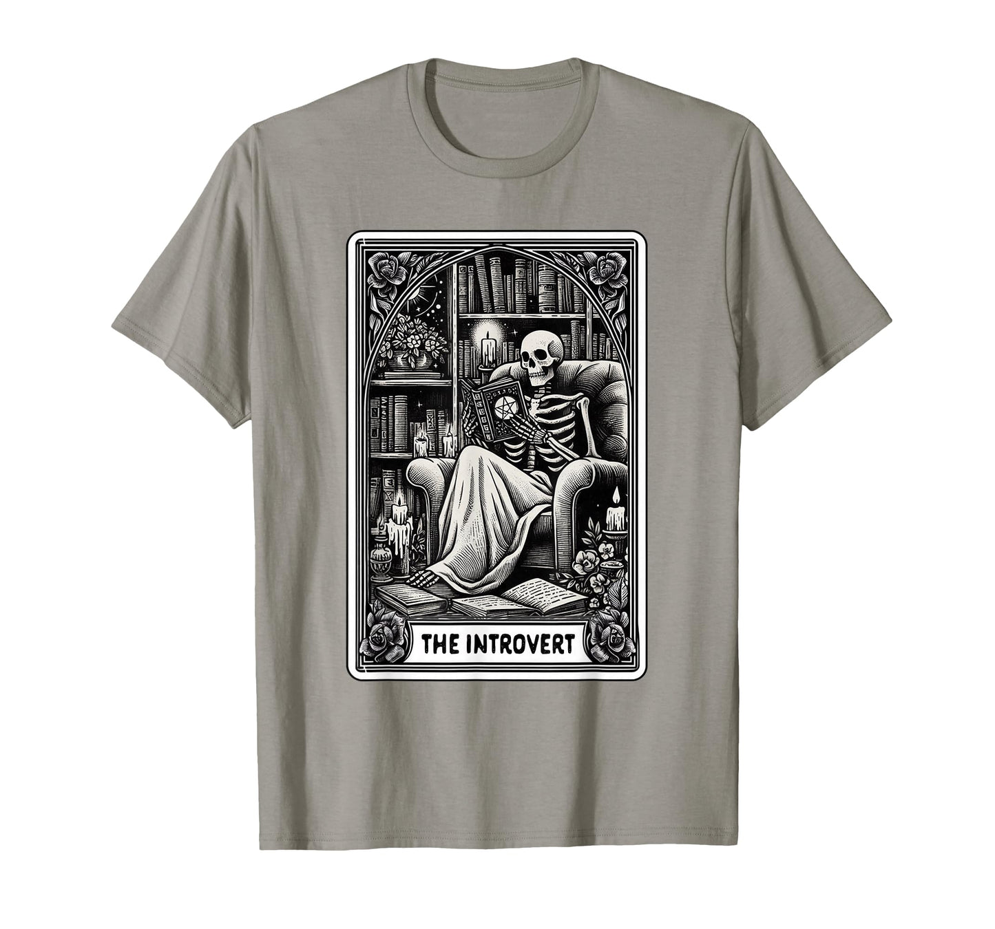 Witch Lover Reading Book Lover The Introvert Tarot Card T-Shirt