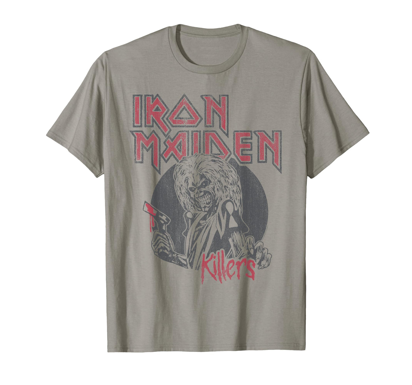 Iron Maiden - Vintage Beast Circle White T-Shirt