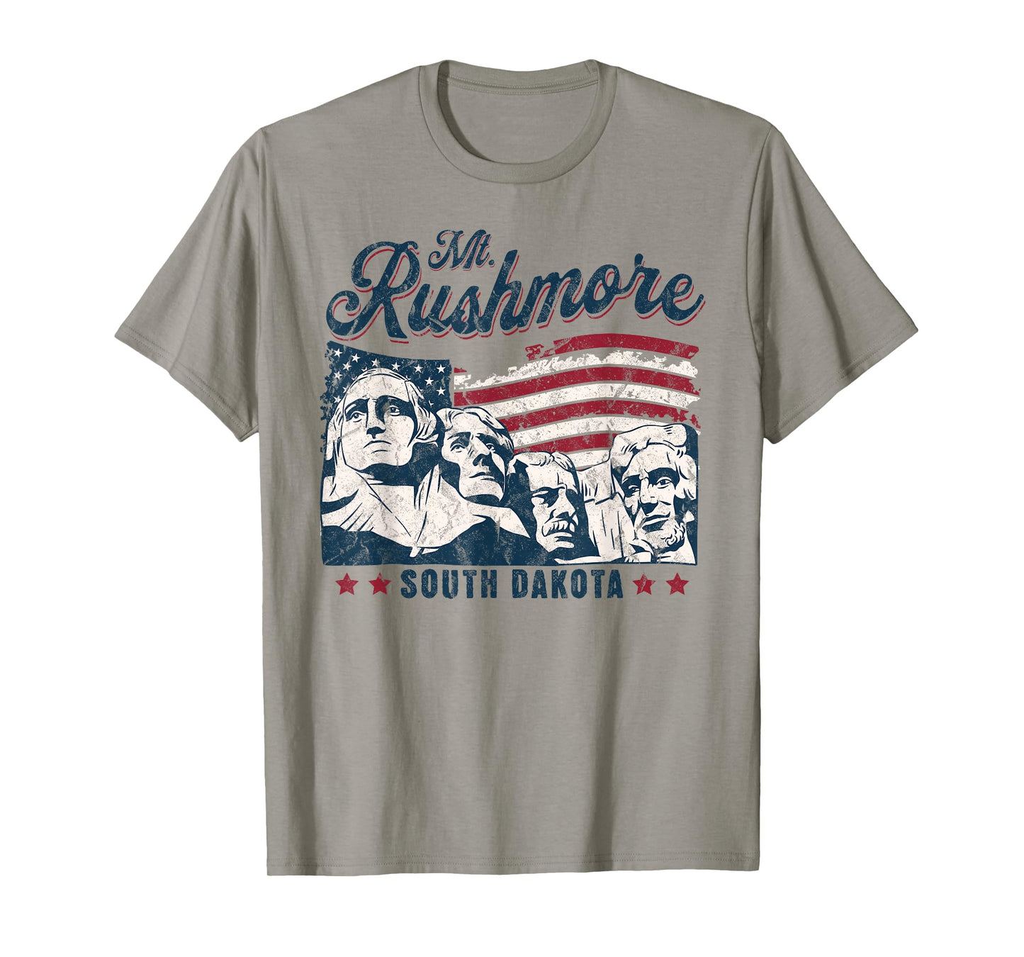 Mount Rushmore 4th of july Celebrating Usa flag mt Rushmore T-Shirt
