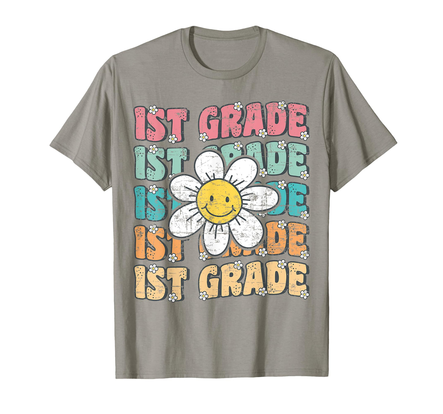 Groovy 1st Grade Back To School First Day of First Grade T-Shirt