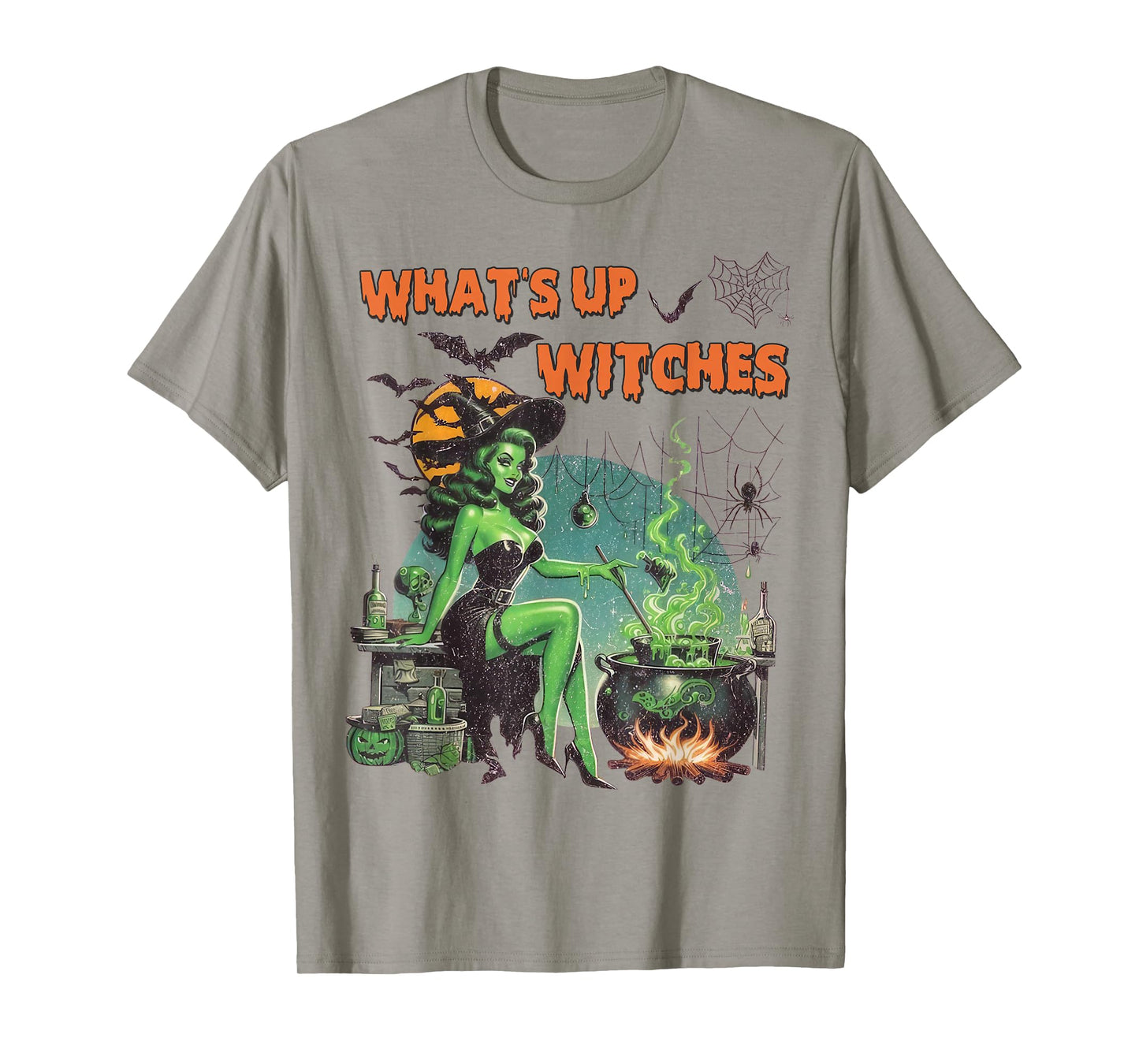 What's Up Witches Crazy Witches Retro Halloween T-Shirt