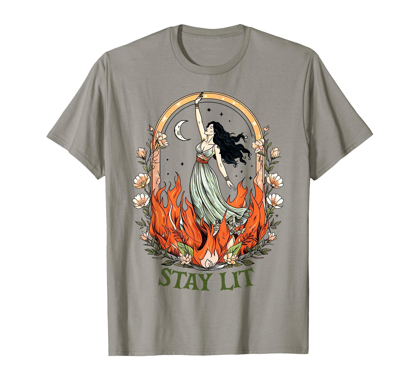 Occult Stay Lit Satan Devil Hell Unholy Antichrist Witch T-Shirt