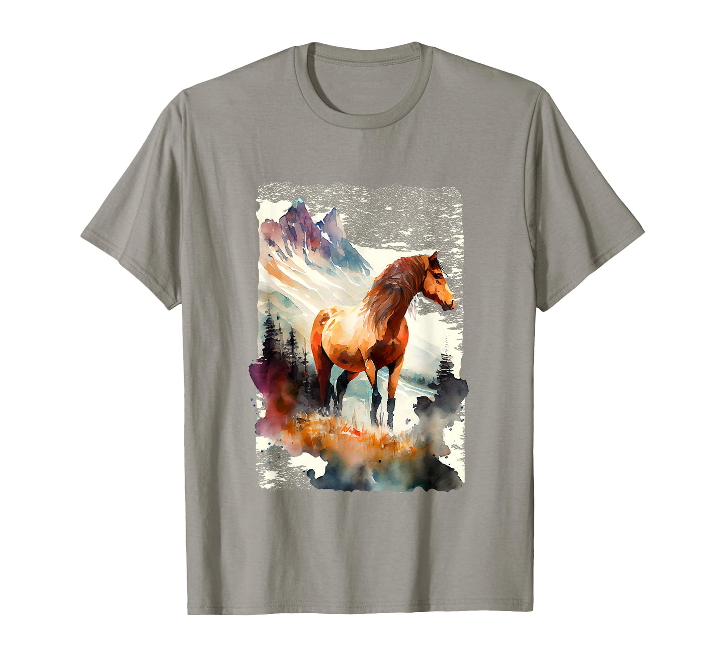 Majestic Horse In Mountain Landscape T-Shirt
