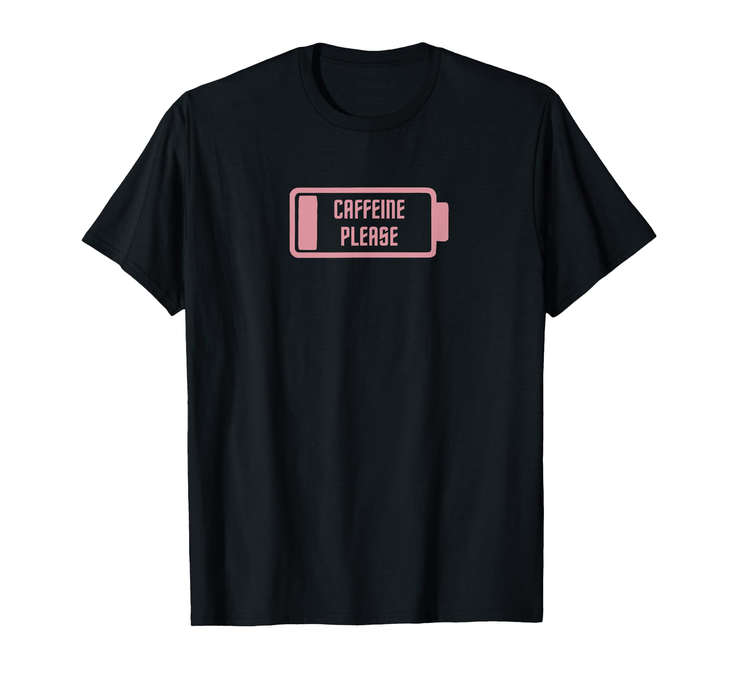 Mens Gym Pump Cover Caffeine Please Pink Coffee and PreWorkout T-Shirt