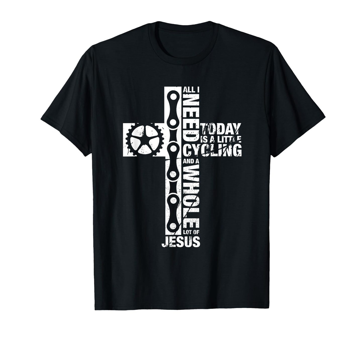 Bluetonic Cycling All I Need Is Cycling And Jesus Christian Religious Gifts T-Shirt