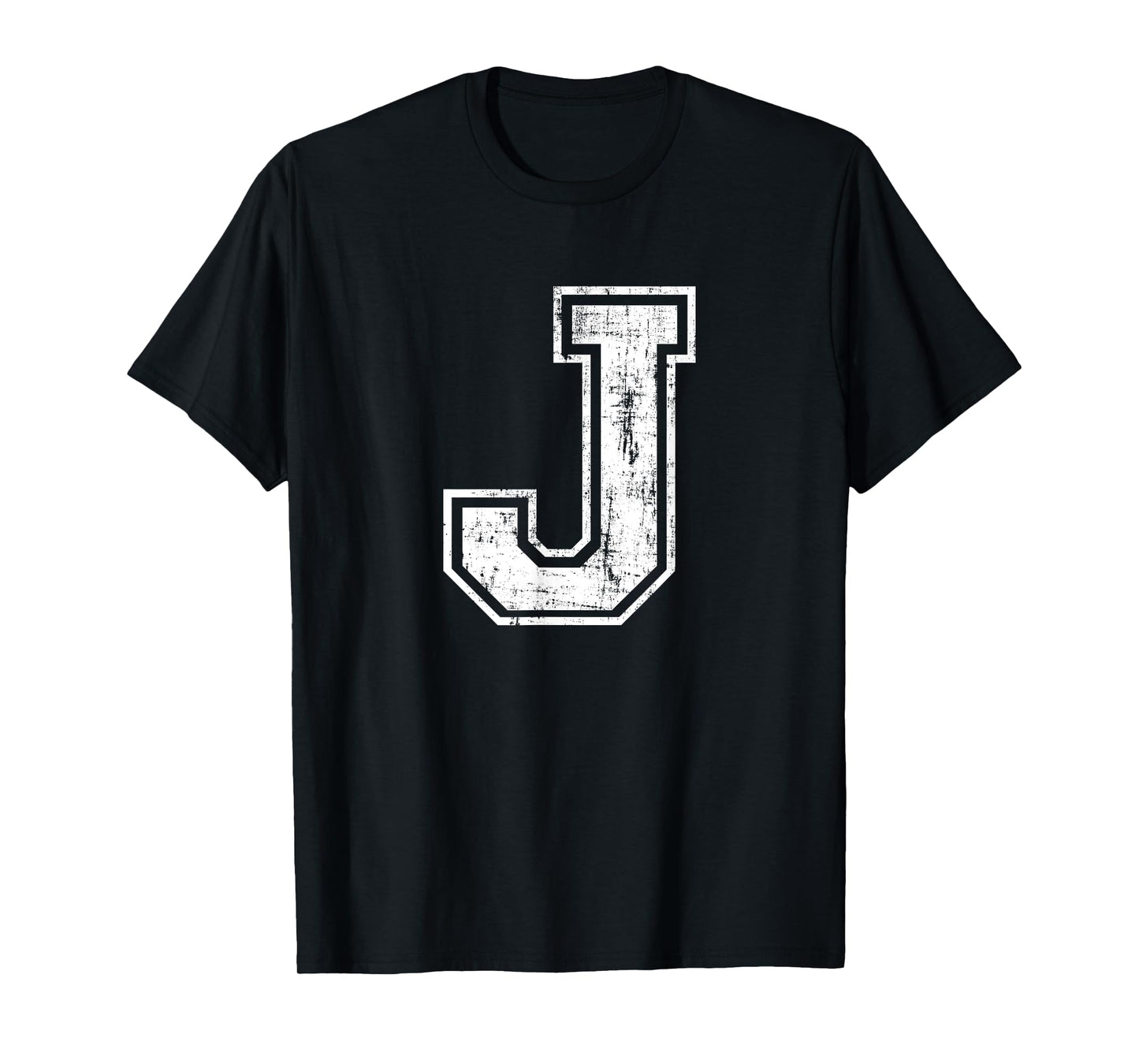 Letter J Uppercase Alphabet Initial School College Varsity T-Shirt