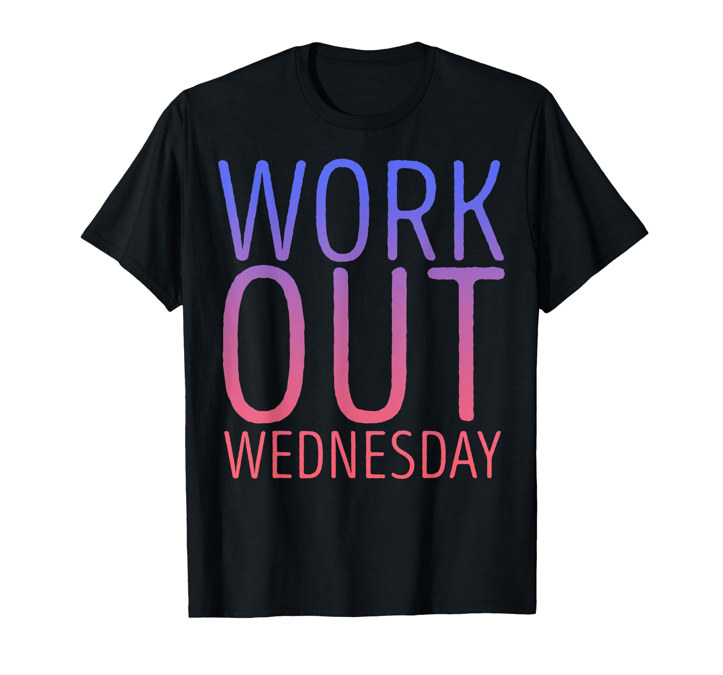 Workout Wednesday Purple Pink Gradient T-Shirt