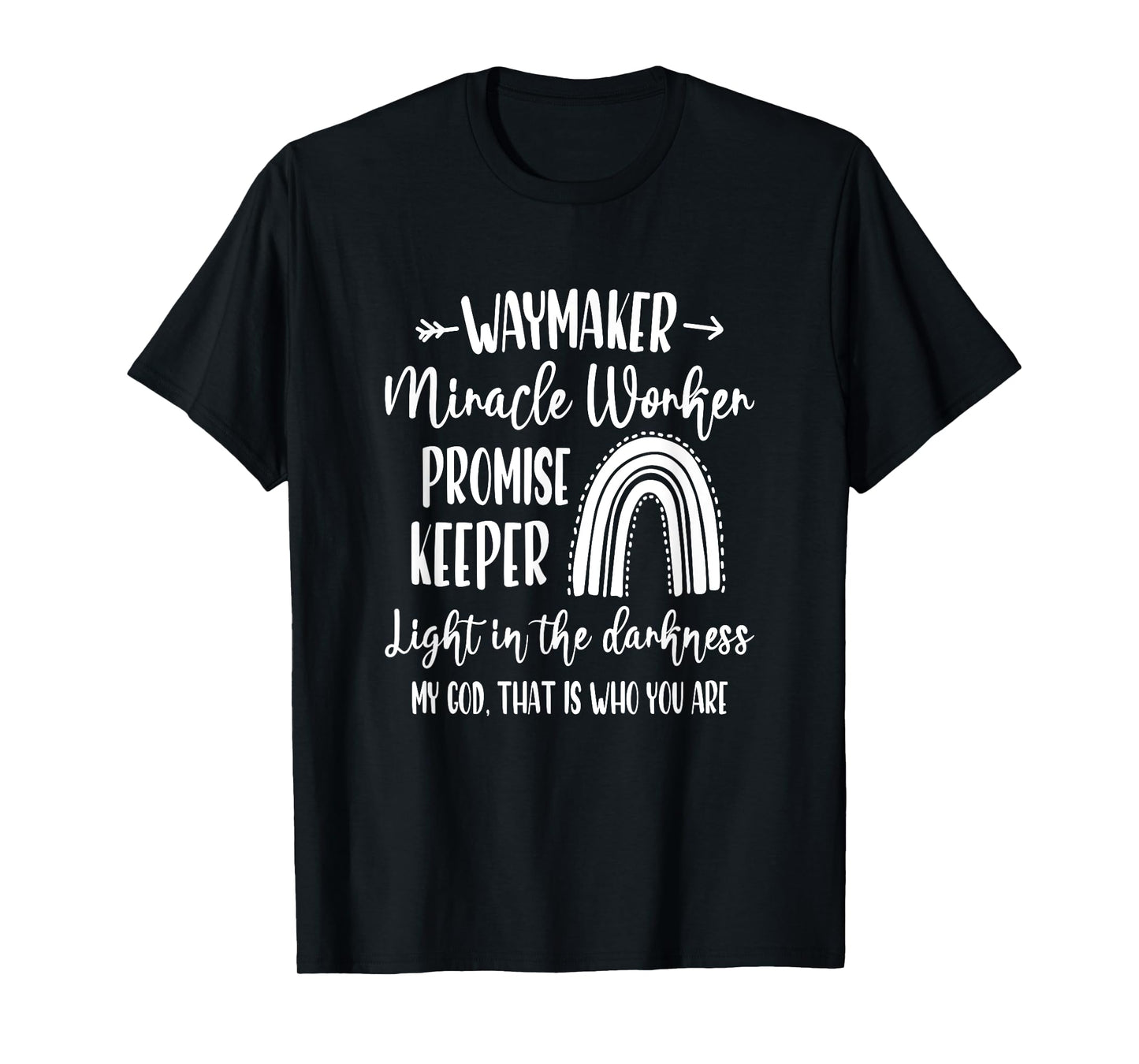 Kids Waymaker Miracle Worker Rainbow Christian T-Shirt