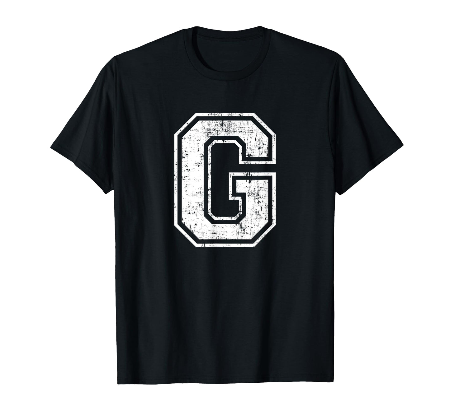 Letter G Uppercase Alphabet Initial School College Varsity T-Shirt